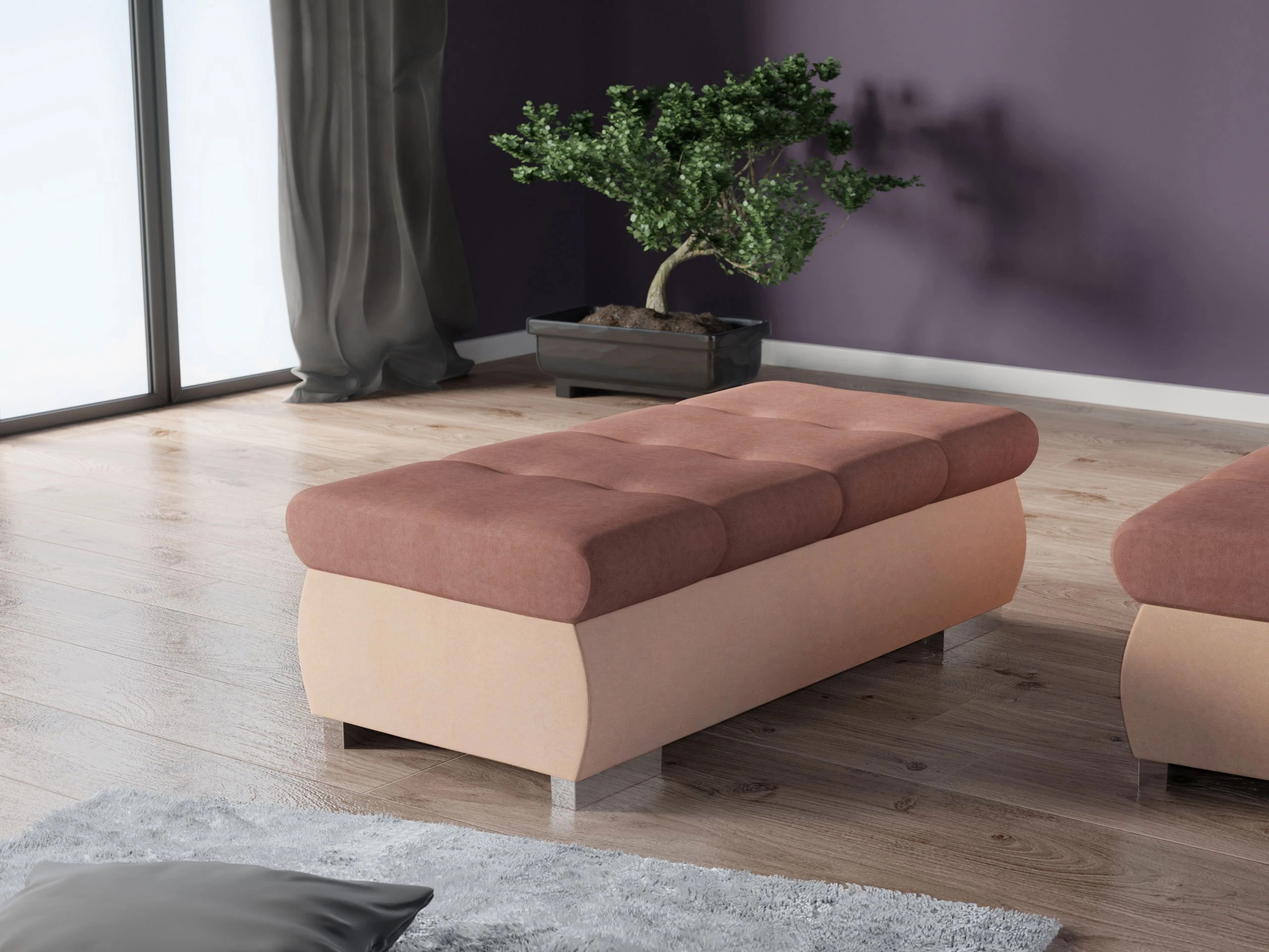 Minkštasuolis Comfivo Nitor I (Uttario Velvet 2956 + Uttario Velvet 2955)