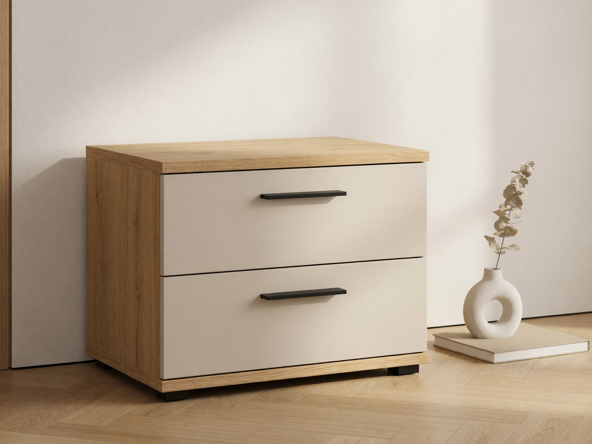 Naktinis staliukas Livcali 100 (Artisan ąžuolas + Kašmyras)