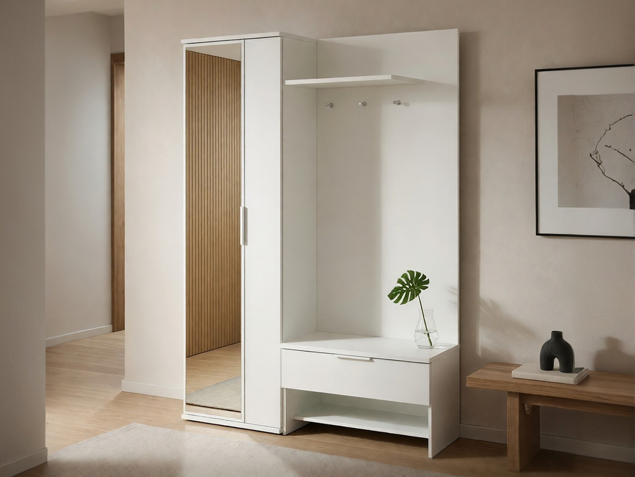 Prieškambario komplektas Honolulu 160 (Balta)