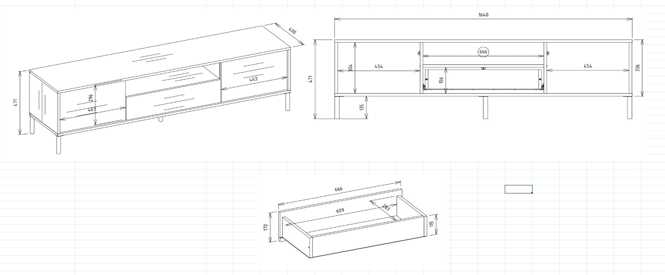 TV staliukas Orlsone 100 (Kašmyras)