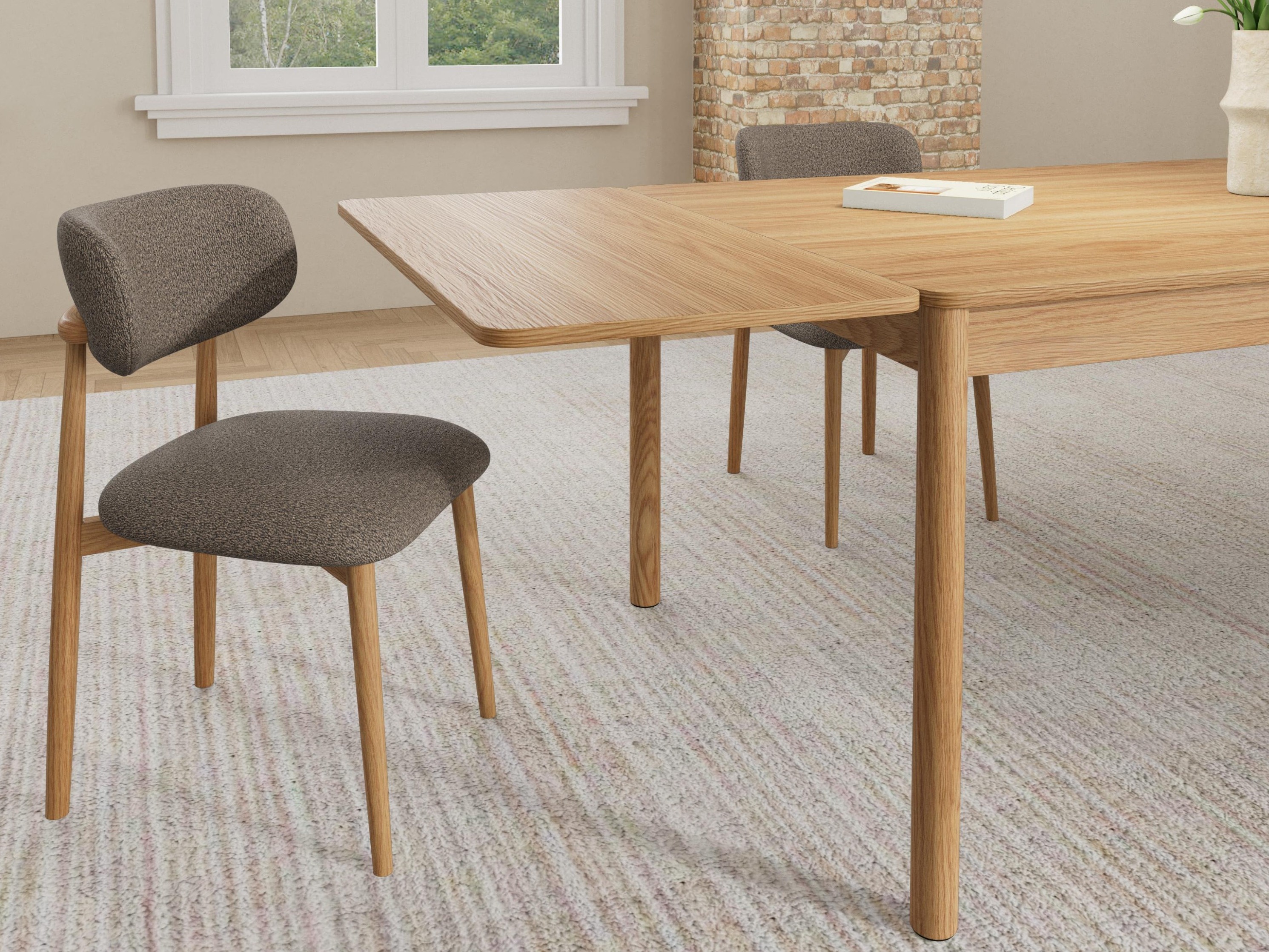 Kėdė Norsica 1060 (Ąžuolas + Taupe)