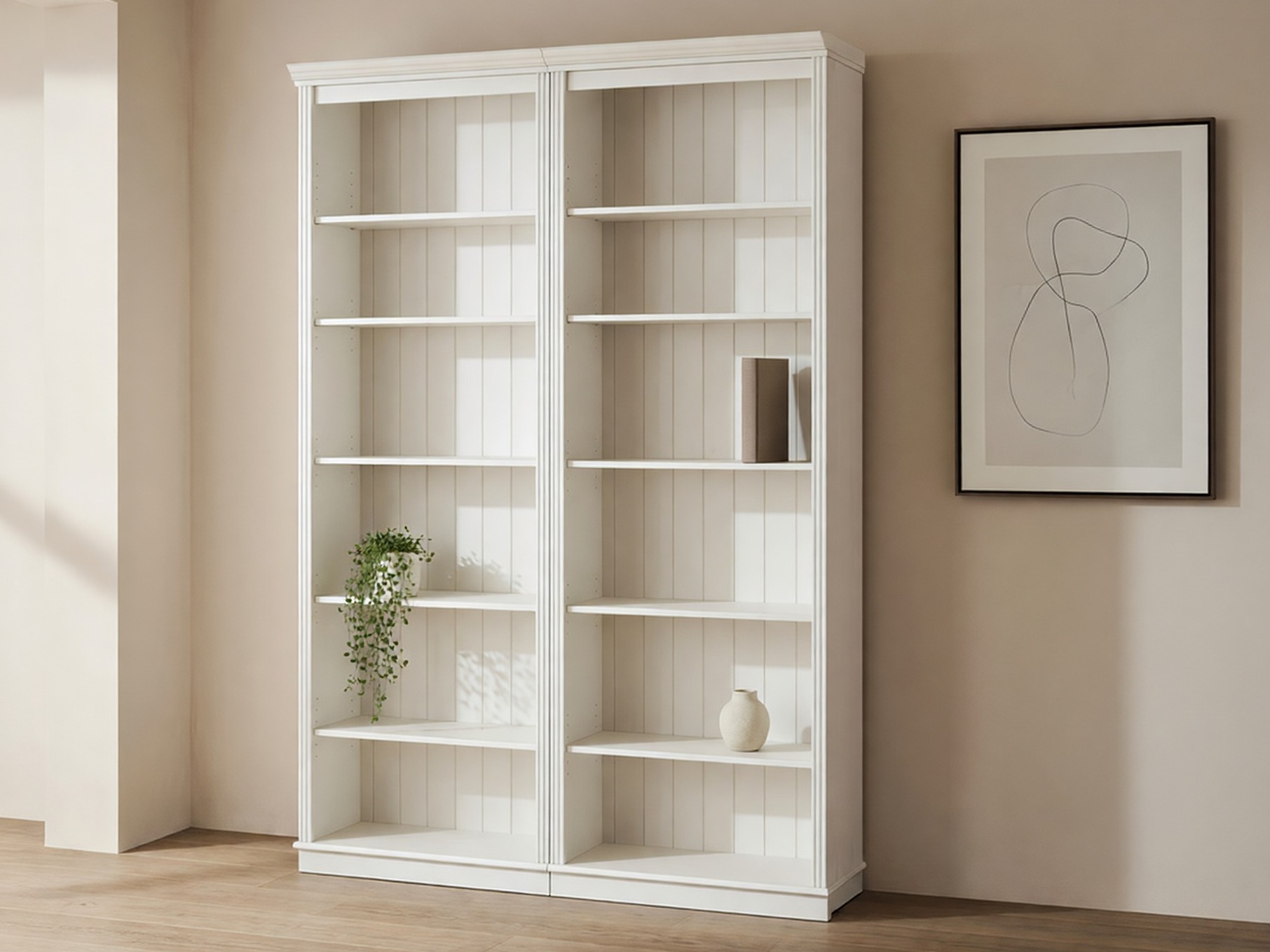 Lentynų komplektas Saltoro 116 (Balta)