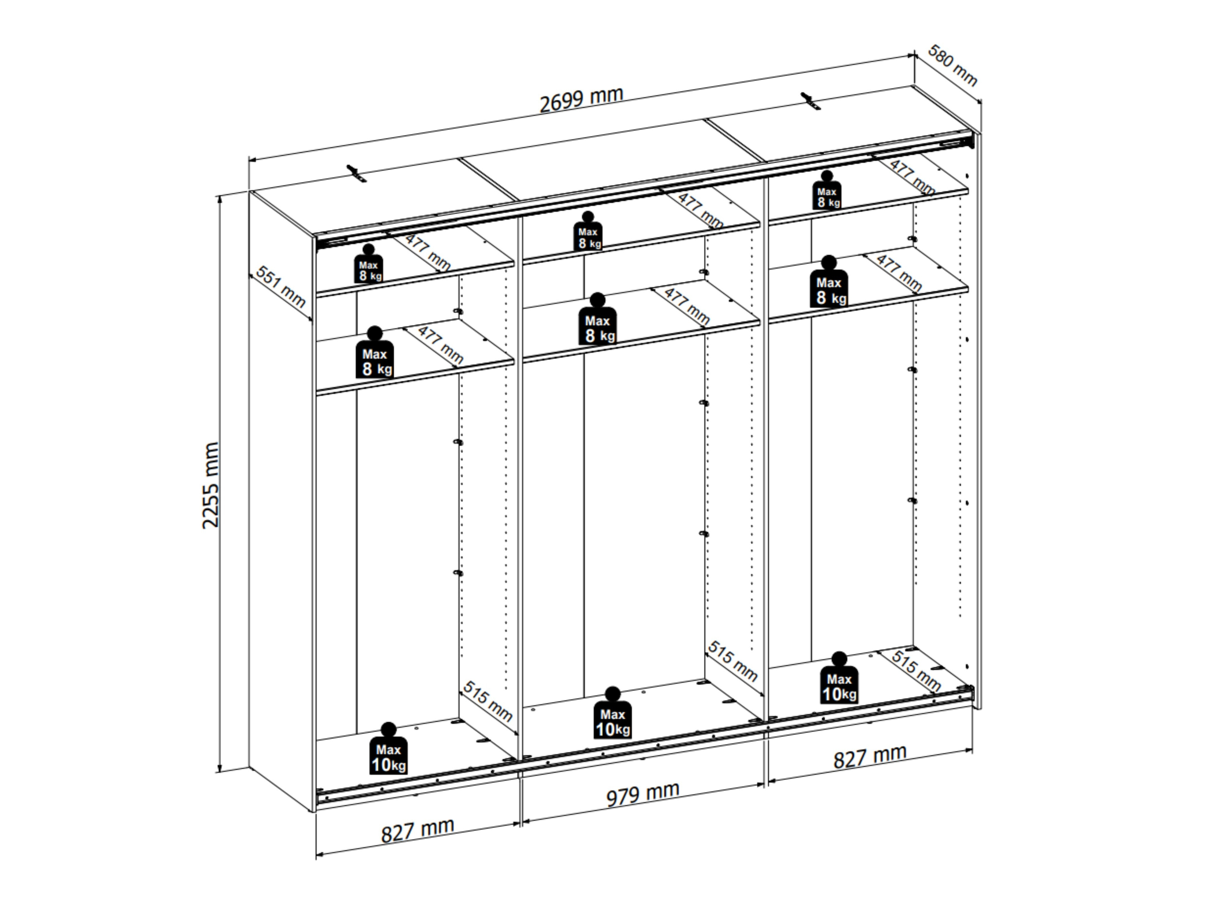 Miegamojo komplektas Livcali 106