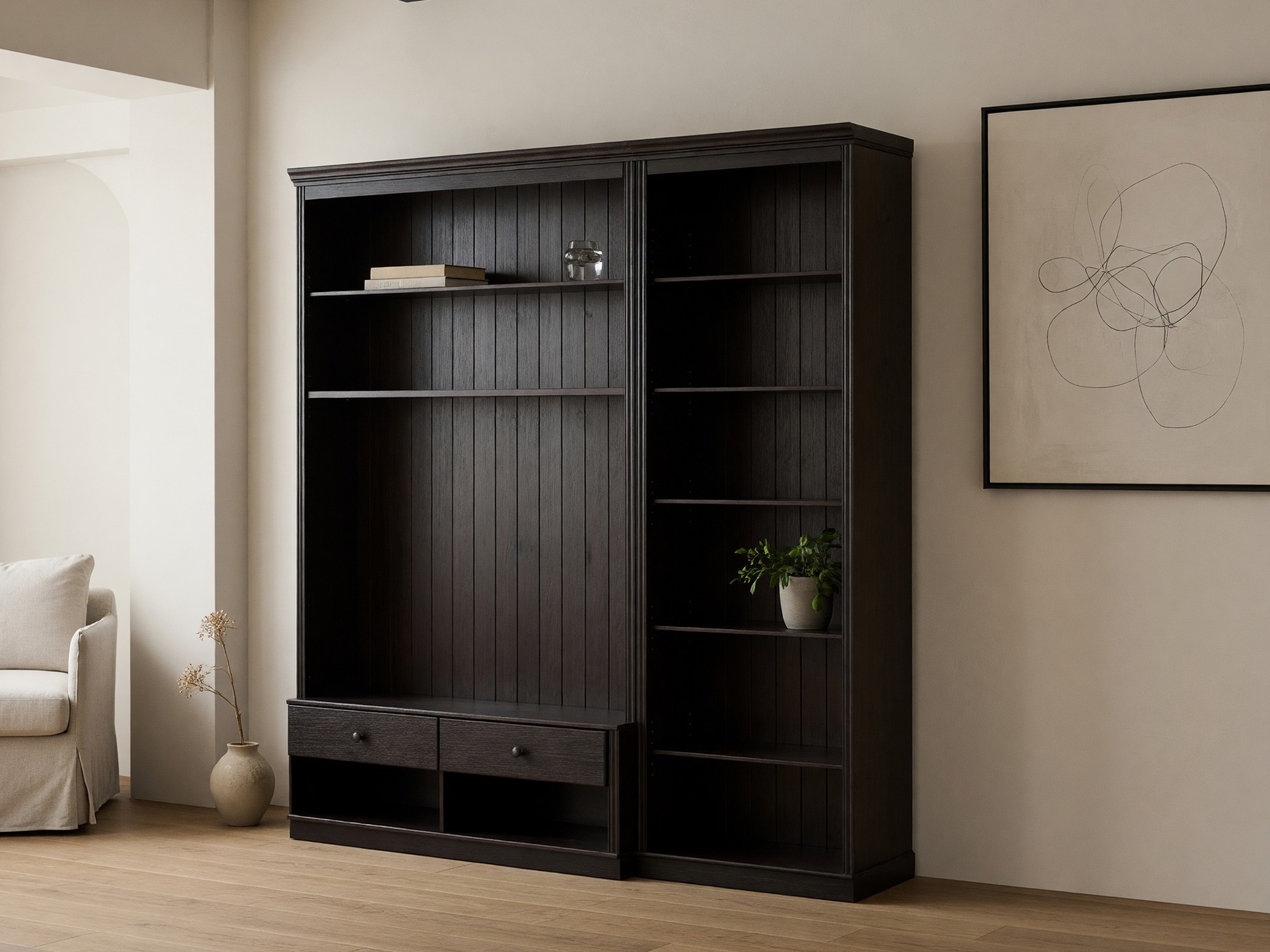 Svetainės komplektas Saltoro 106 (Tamsi ruda)