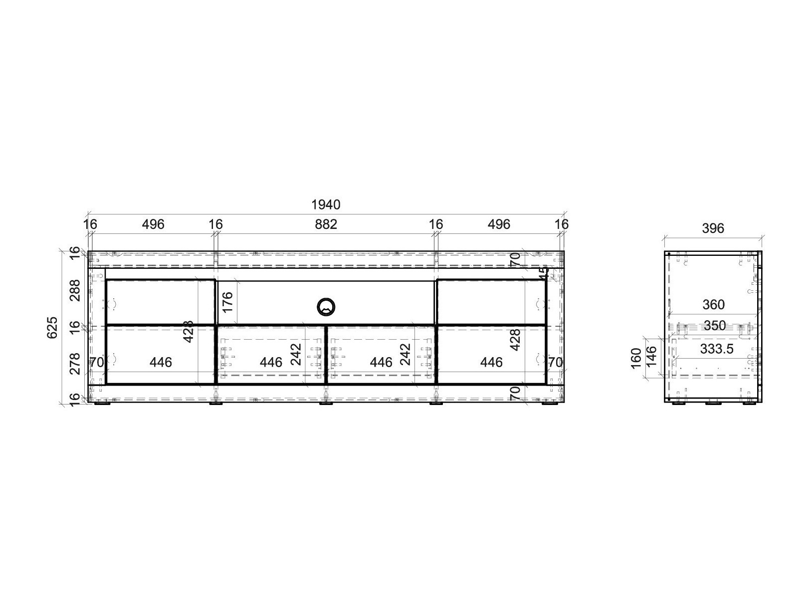 TV staliukas Ophtola 108