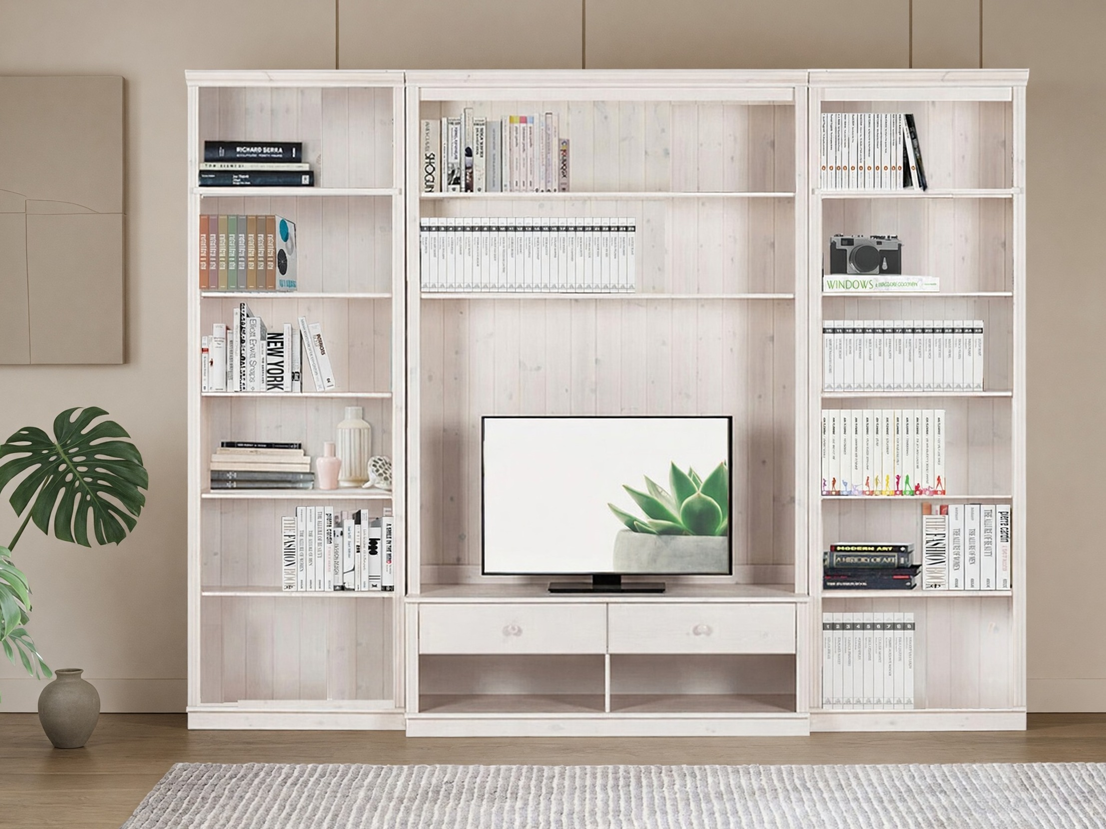 Svetainės komplektas Saltoro 127 (Balta)