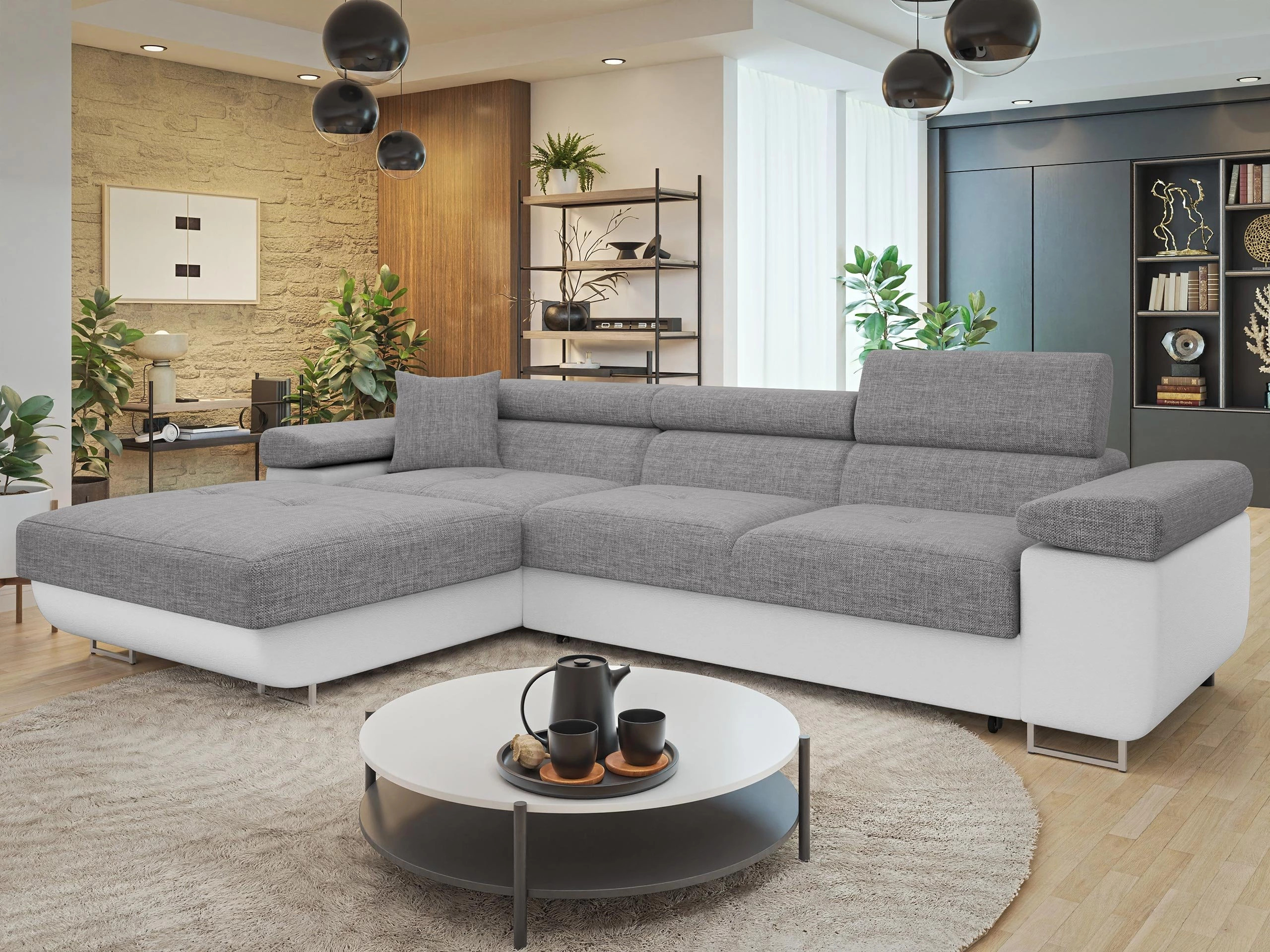 Minkštas kampas Comfivo Vinetum II (Soft 017 + Lux 05)