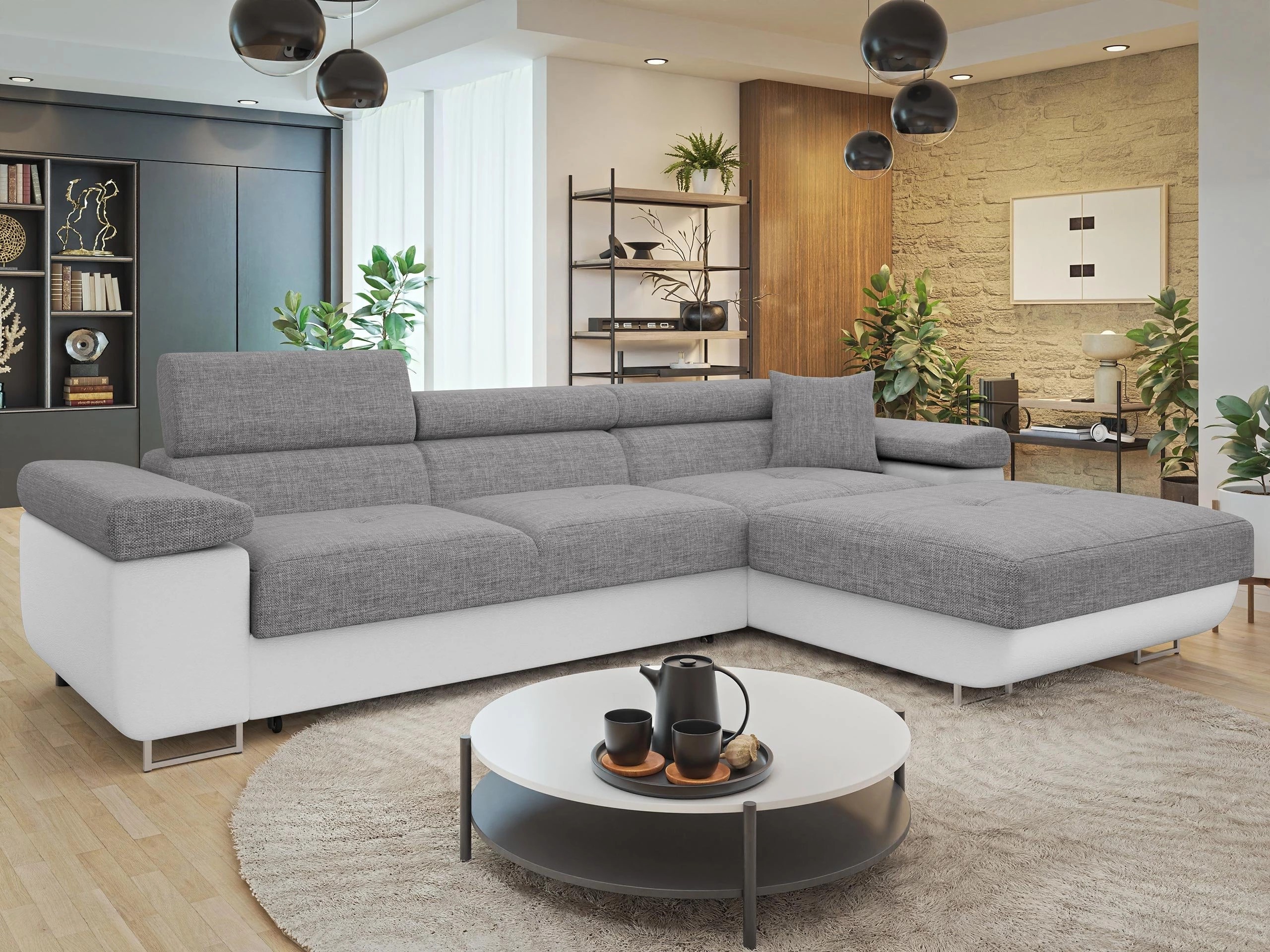 Minkštas kampas Comfivo Vinetum II (Soft 017 + Lux 05)
