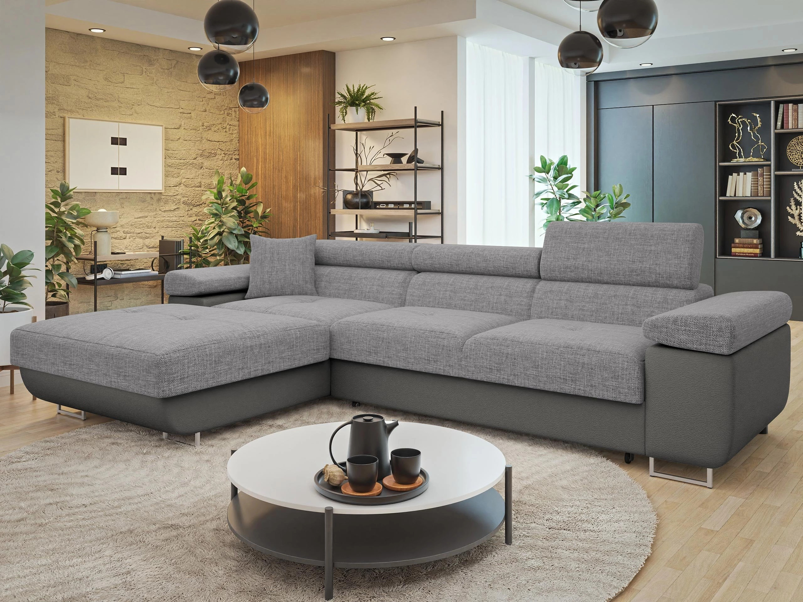 Minkštas kampas Comfivo Vinetum II (Soft 029 + Lux 05)