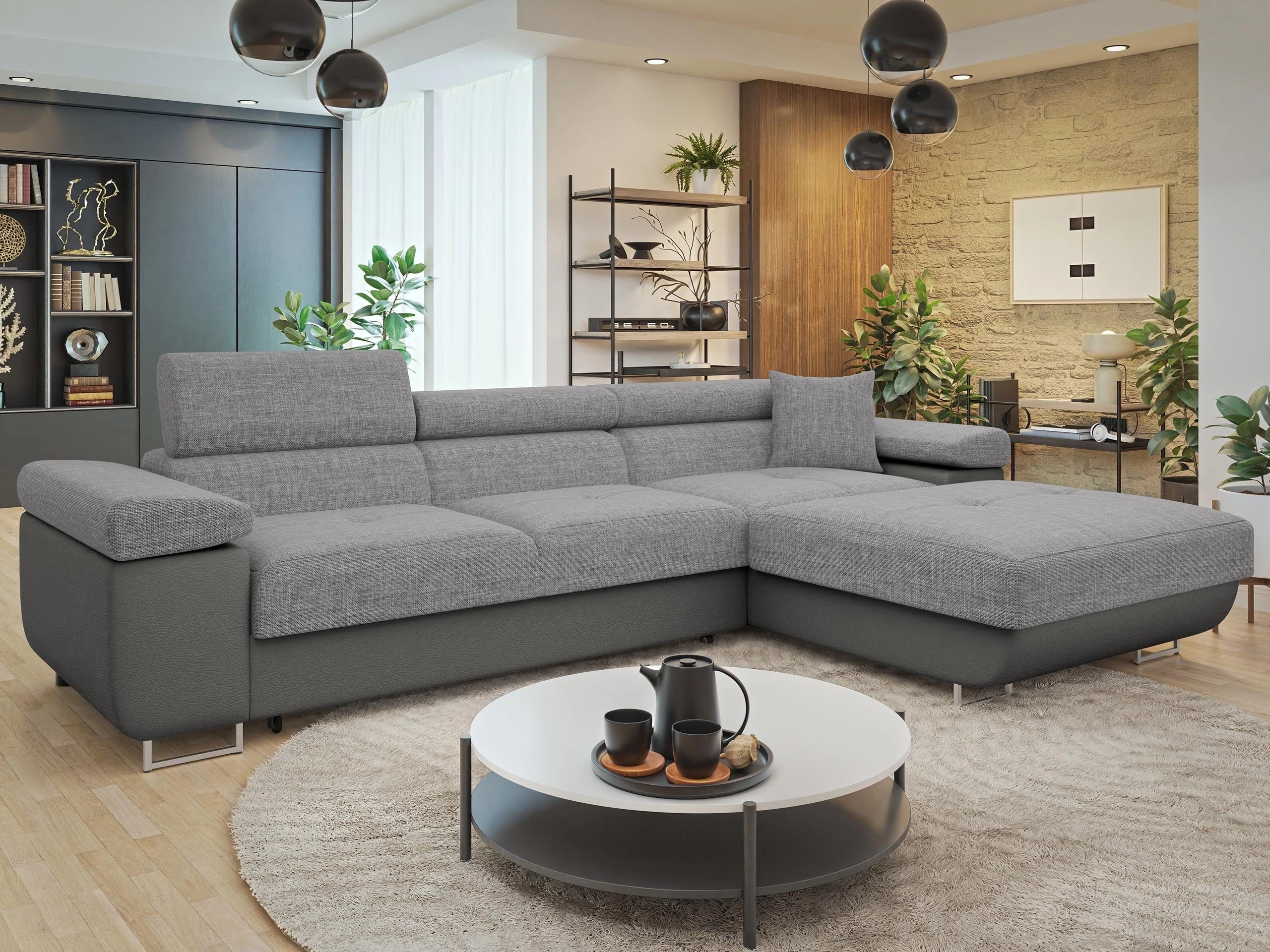 Minkštas kampas Comfivo Vinetum II (Soft 029 + Lux 05)