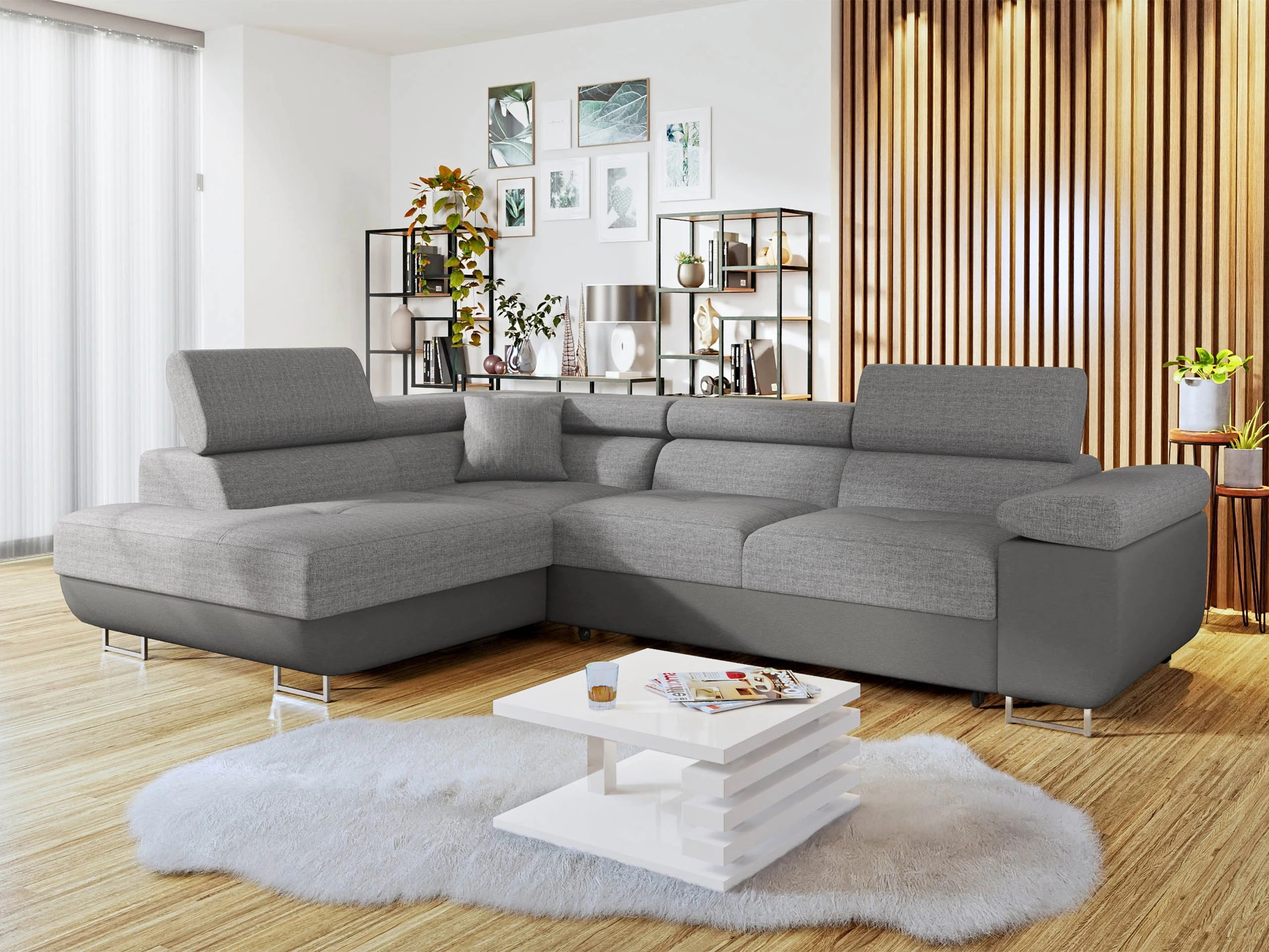 Minkštas kampas Comfivo Vinetum (Soft 029 + Lux 05)