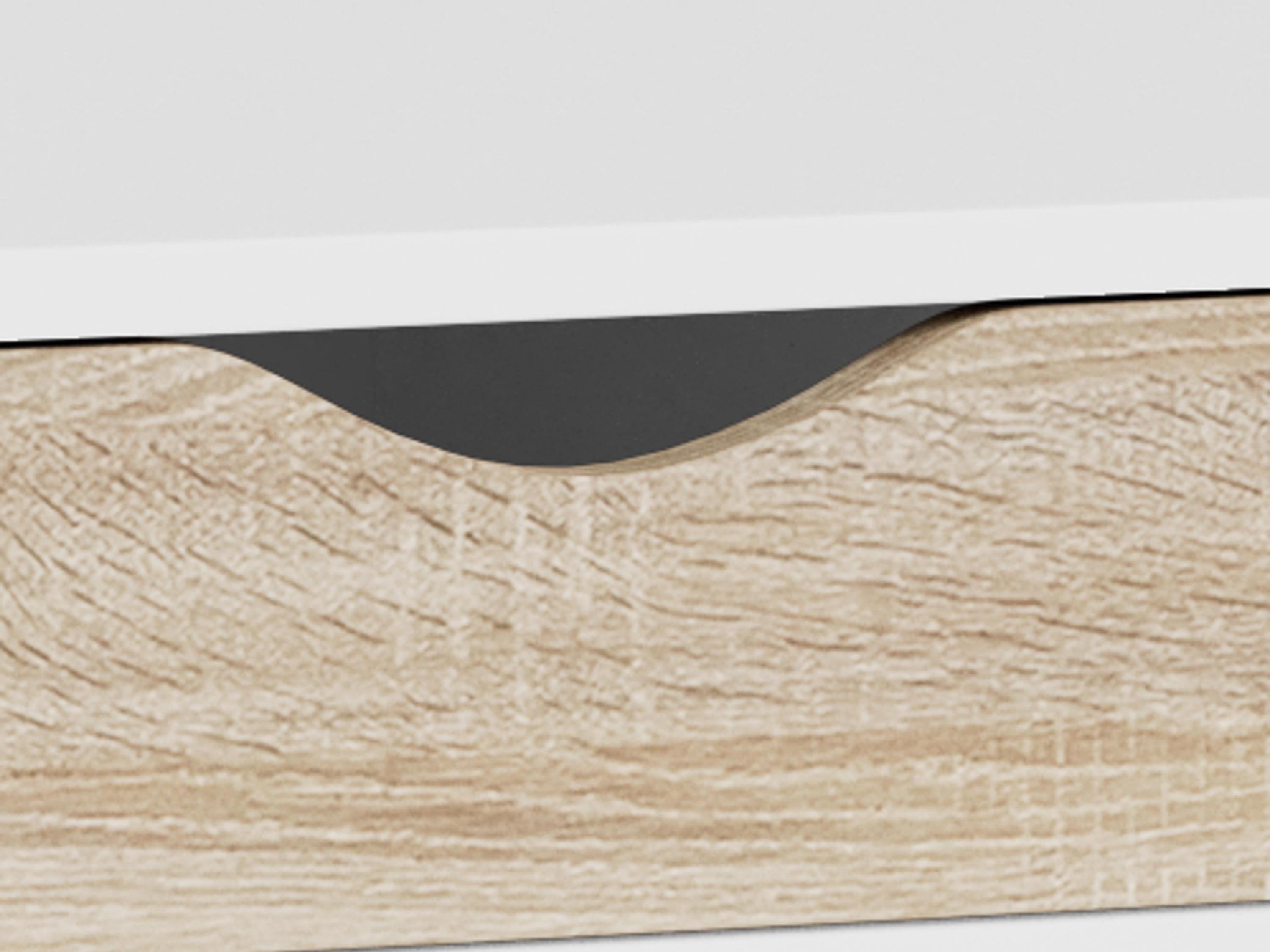 Darbo stalas Norsica 113 (Balta + Ąžuolas)