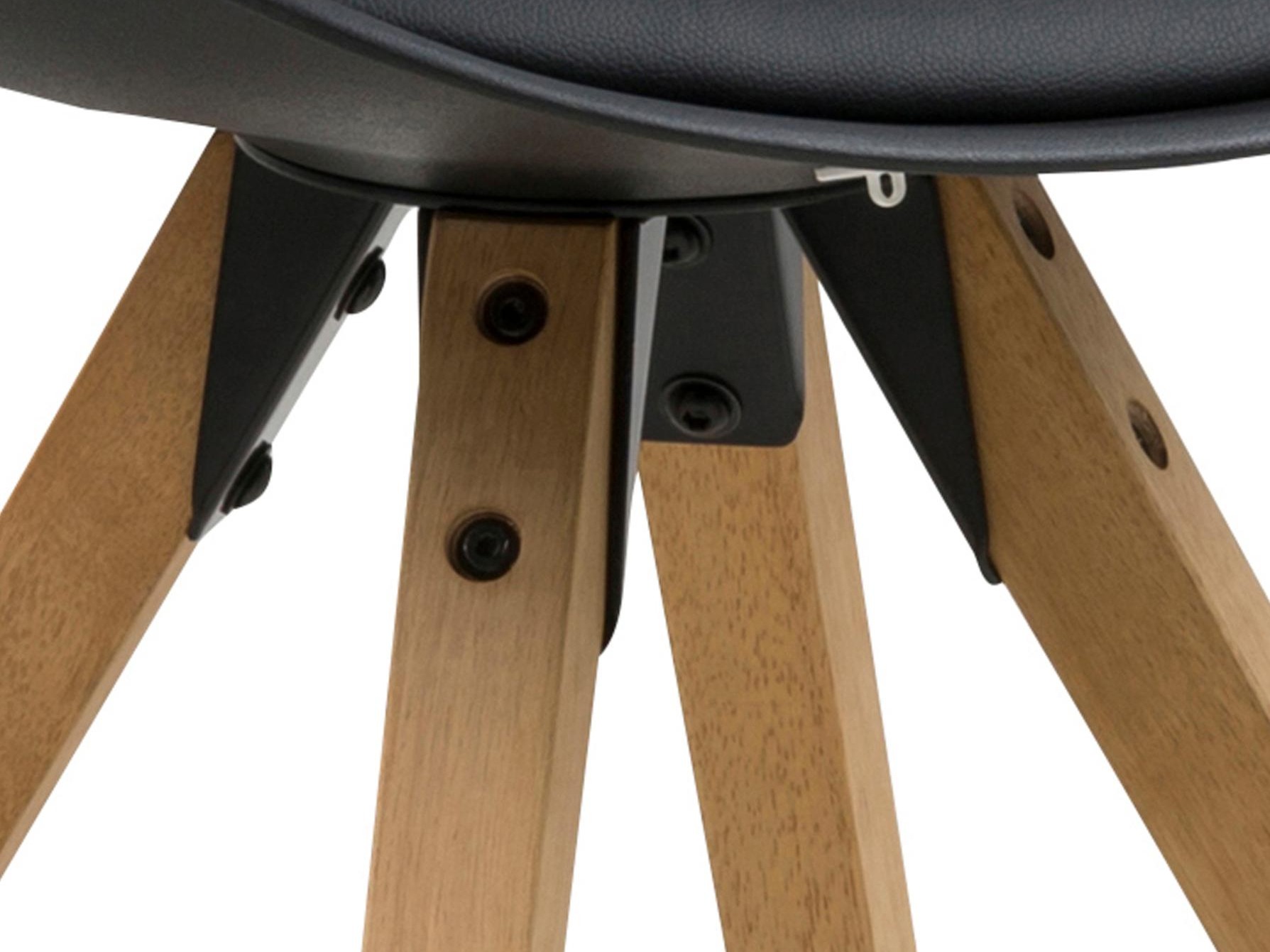 Kėdė Norsica 133 (Juoda + Šviesus medis)