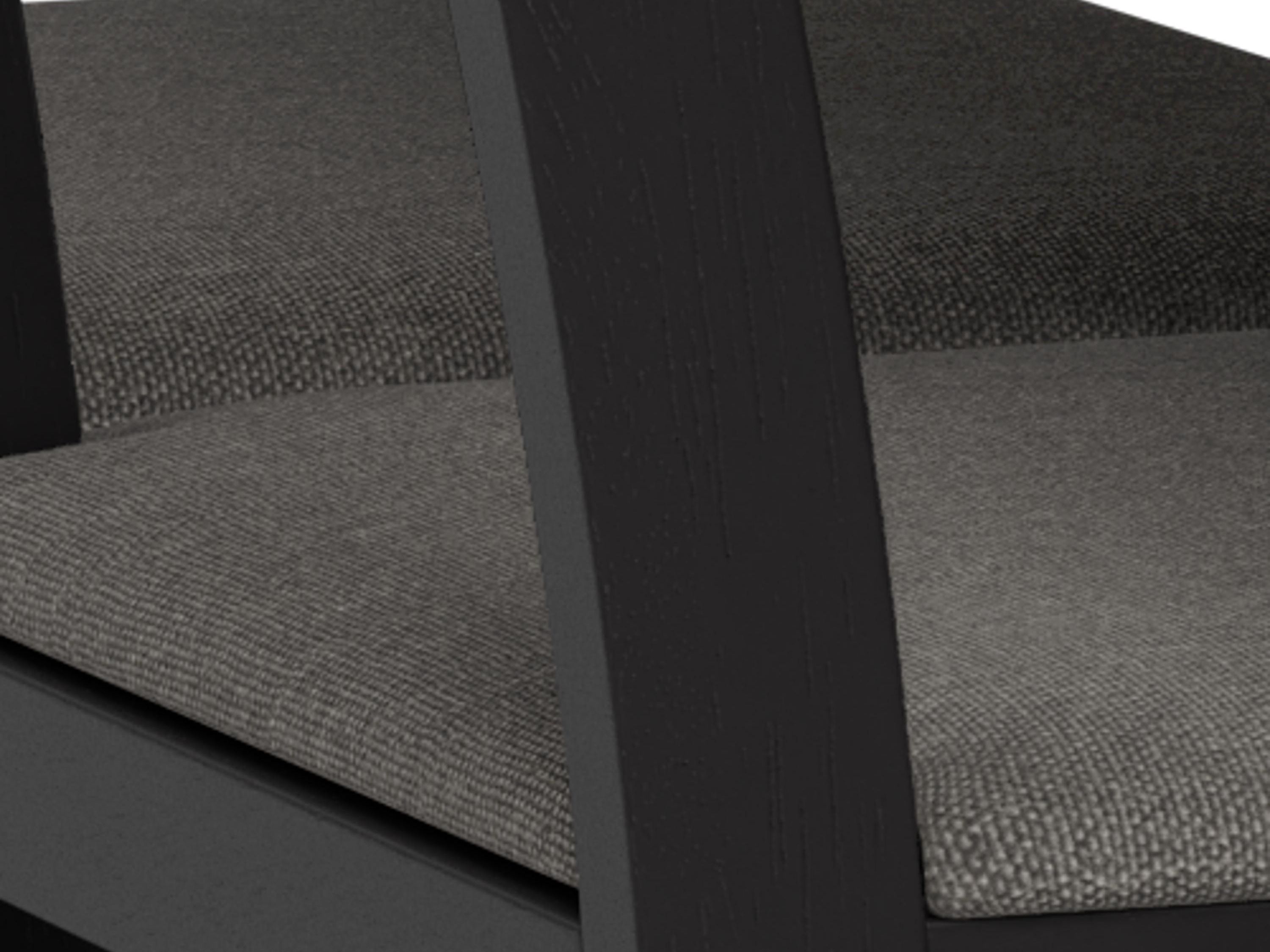 Valgomojo komplektas Norsica 857 (Juoda + Šviesi pilka)