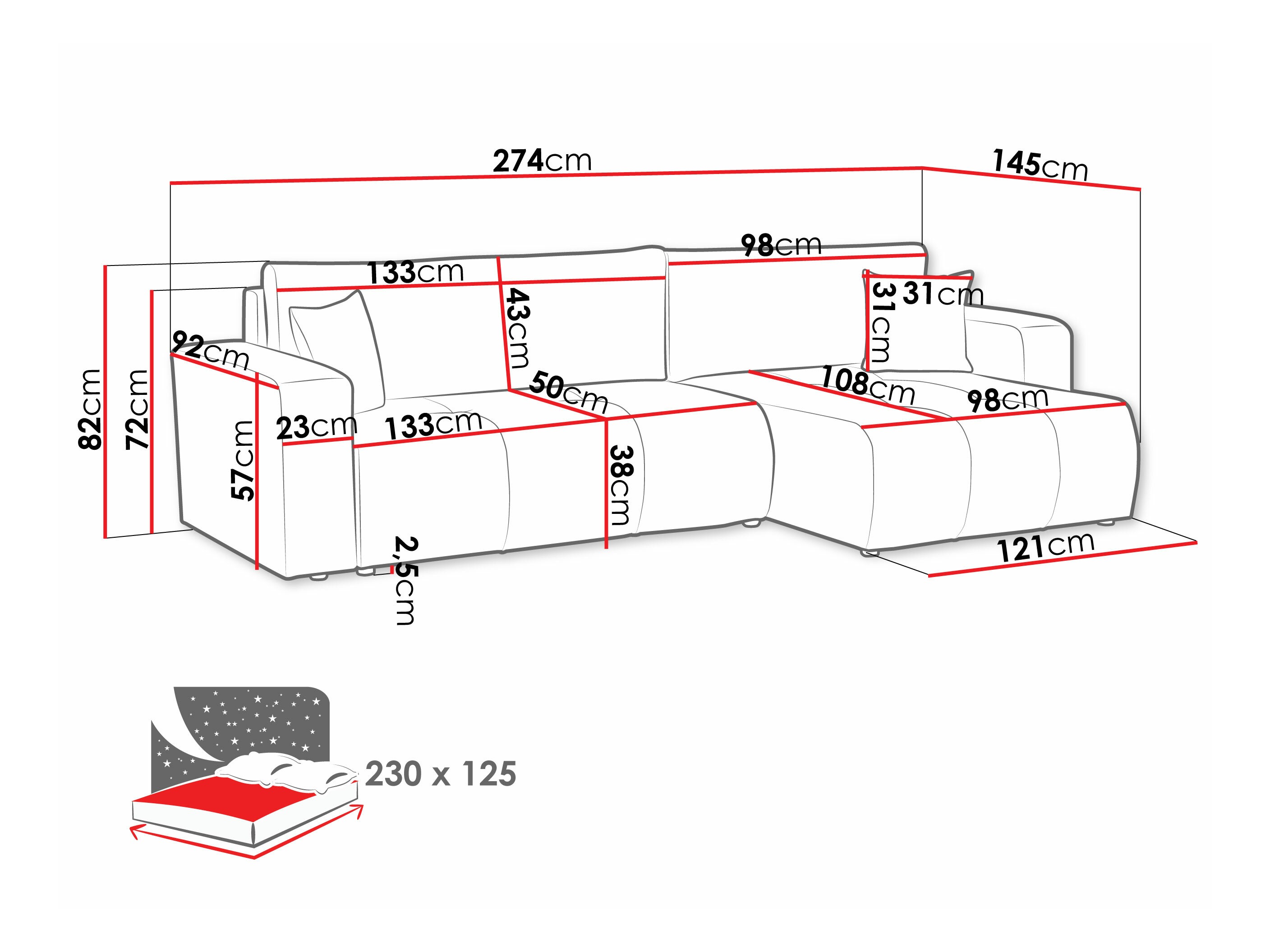 Minkštas kampas ST8586