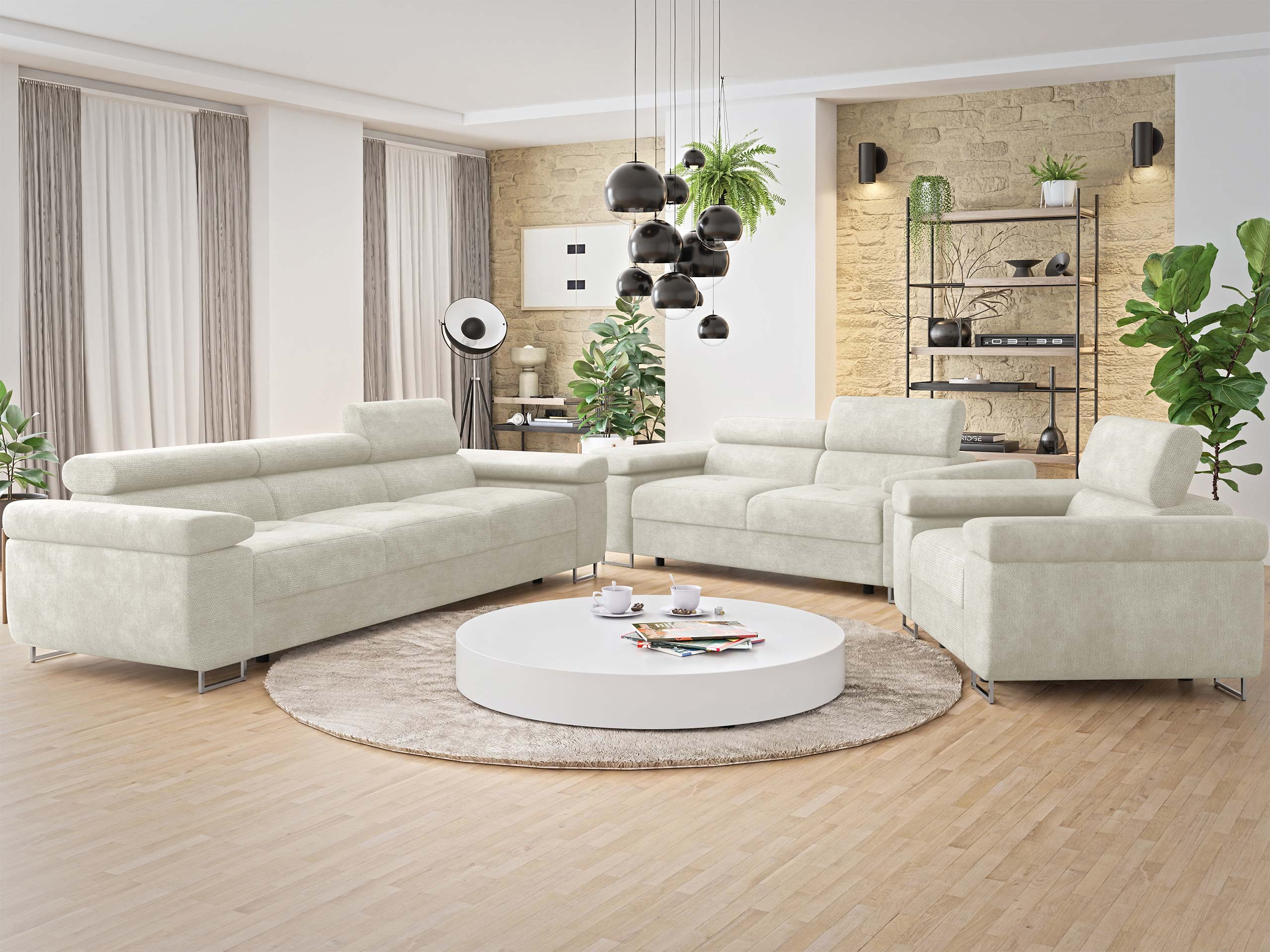 Minkštų baldų komplektas Comfivo Vinetum (Lumo 55)