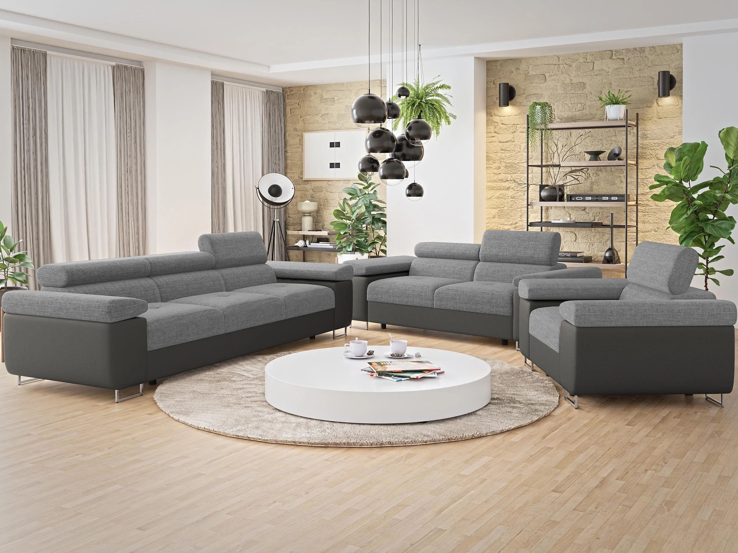 Minkštų baldų komplektas Comfivo Vinetum (Soft 029 + Lux 05)
