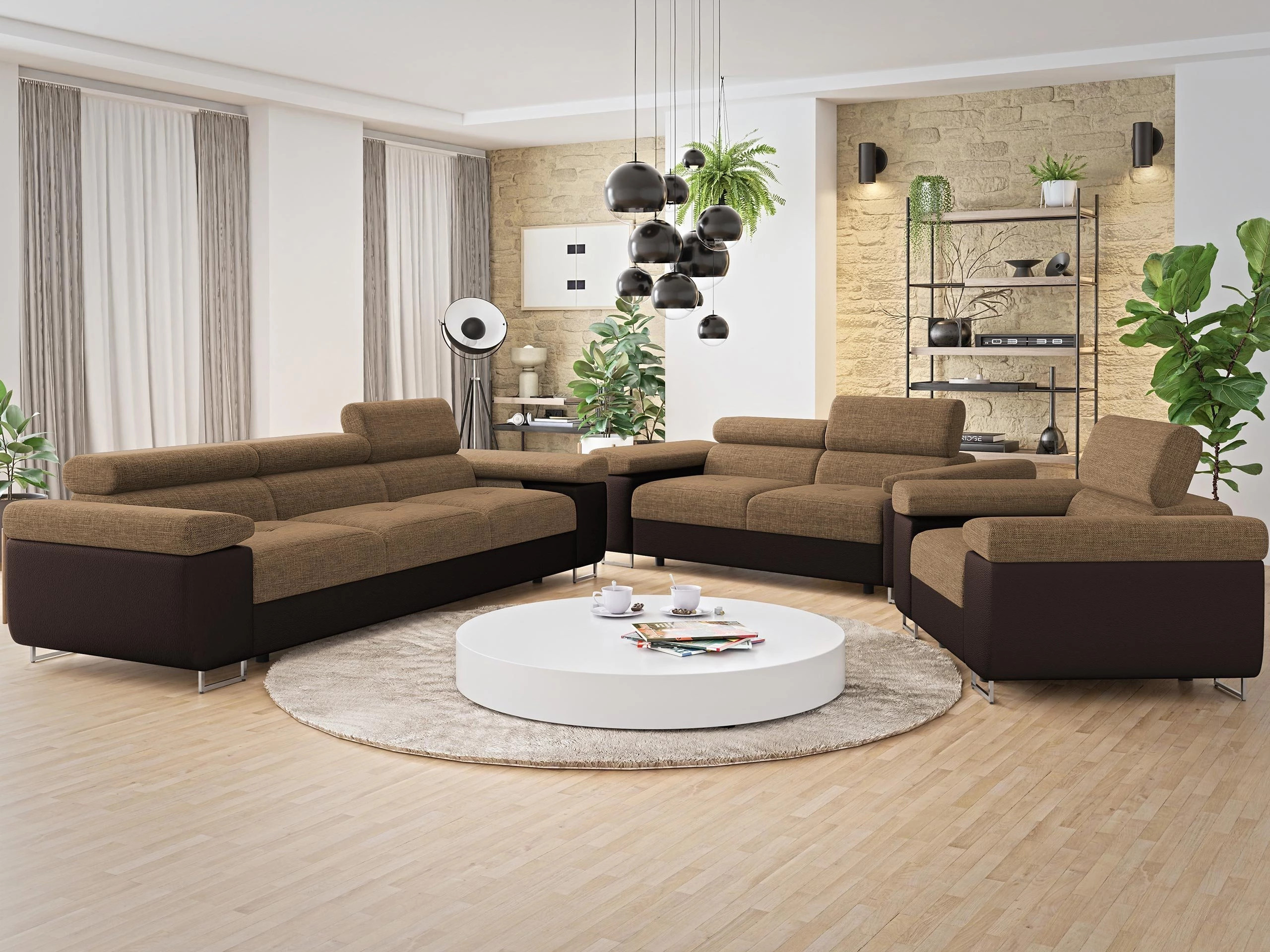 Minkštų baldų komplektas Comfivo Vinetum (Soft 066 + Lux 03)