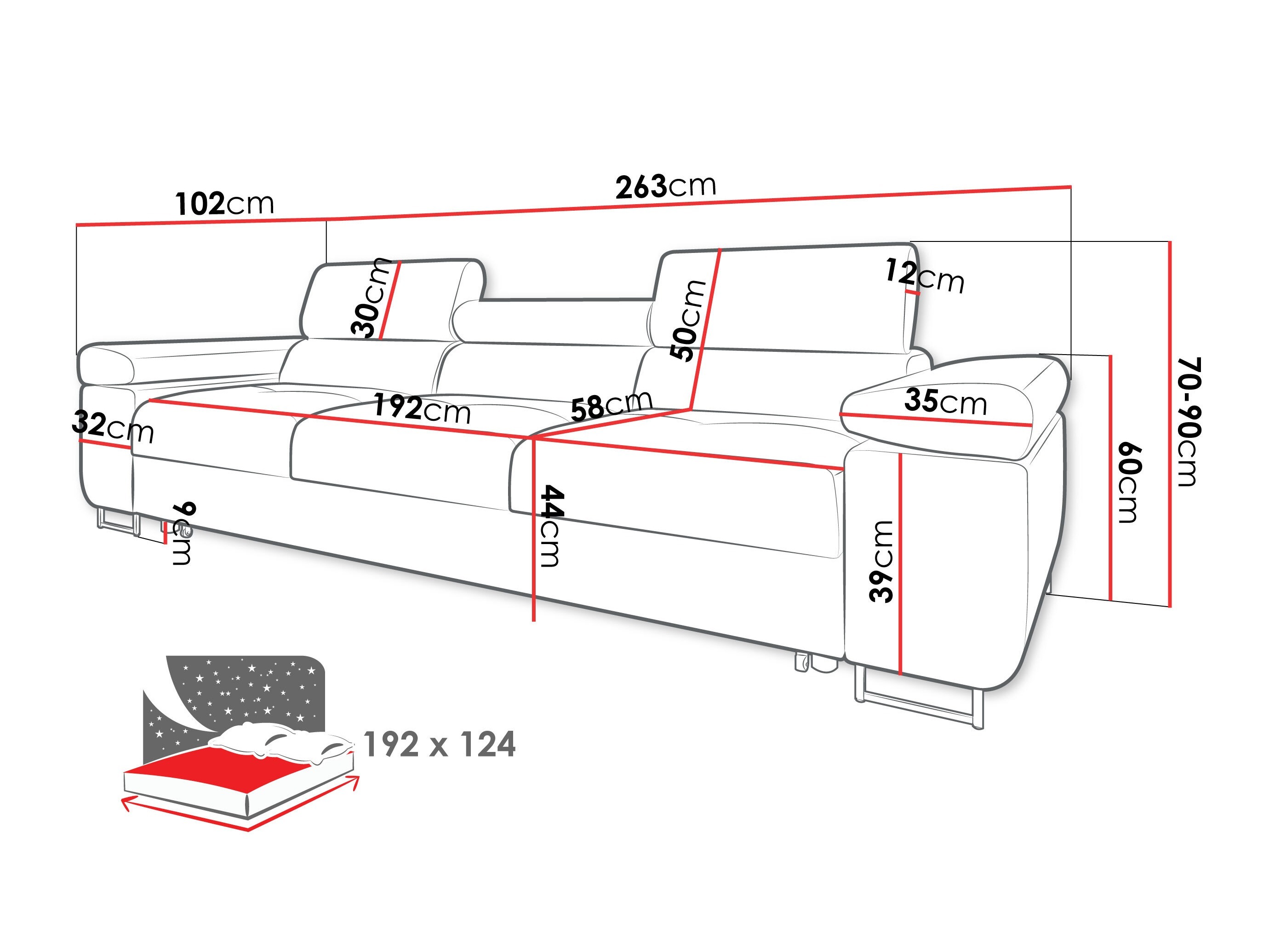 Sofa lova Comfivo Vinetum (Manila 02)