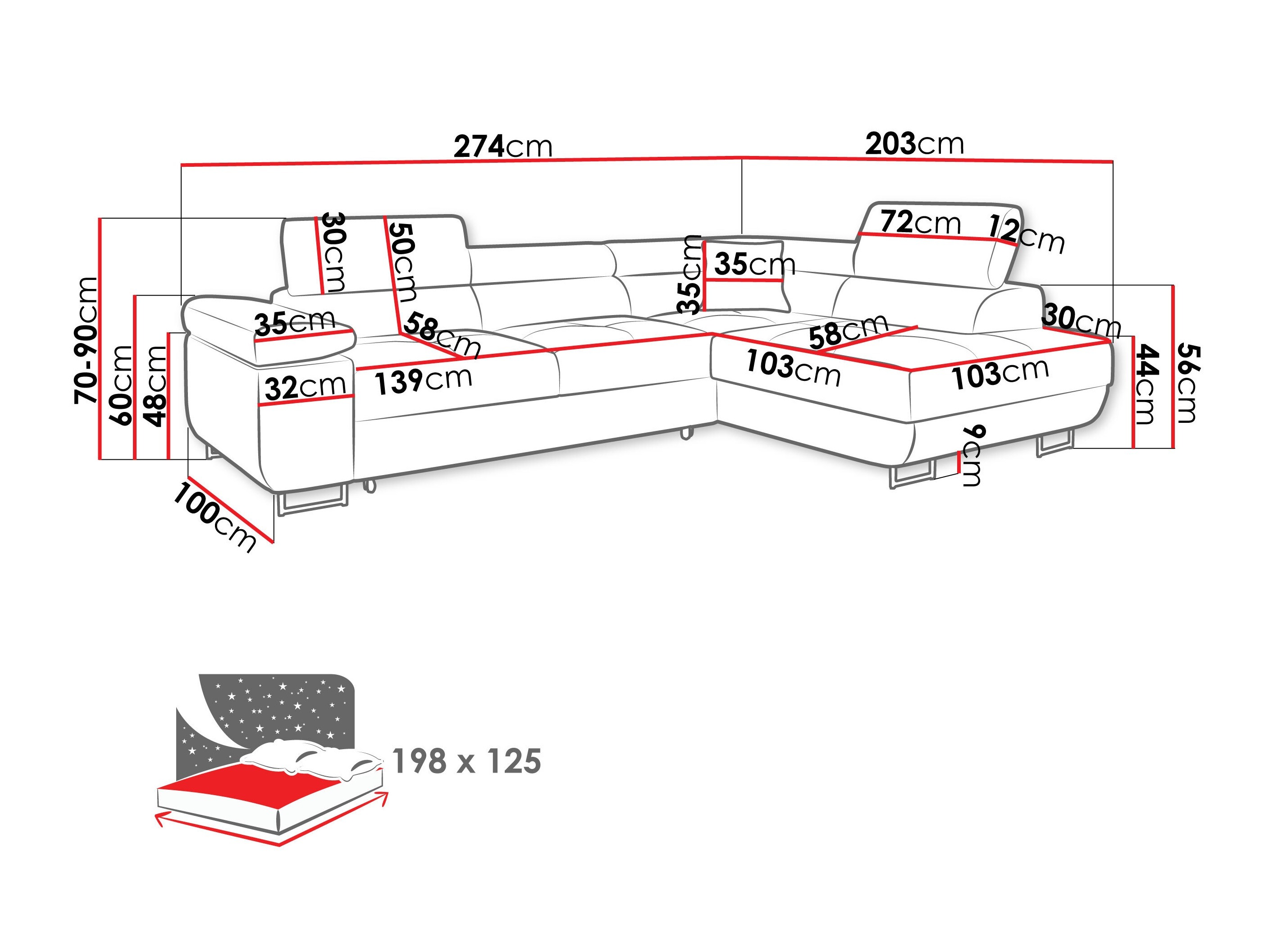 Minkštas kampas ST8591