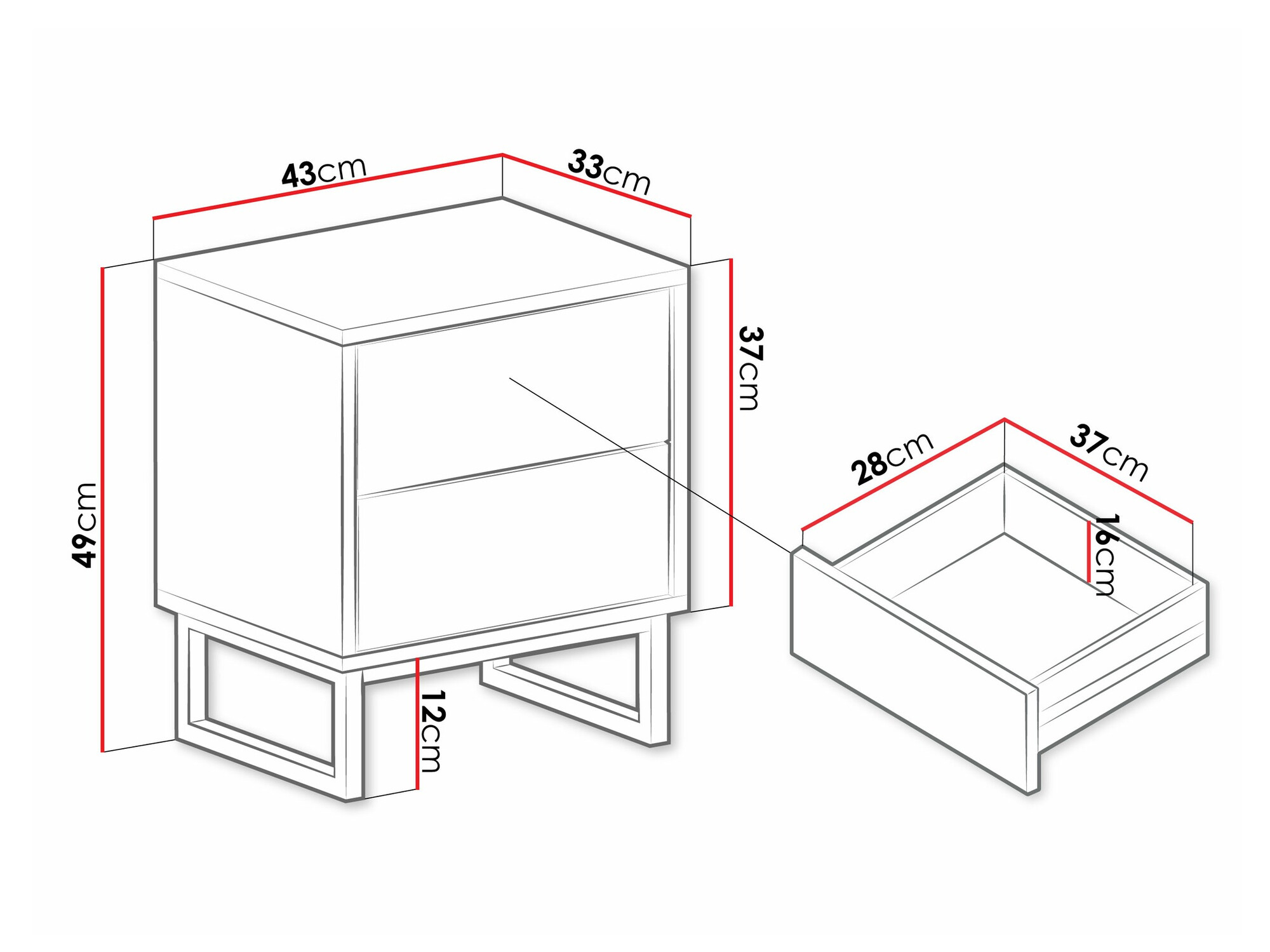 Naktinis staliukas ST8588