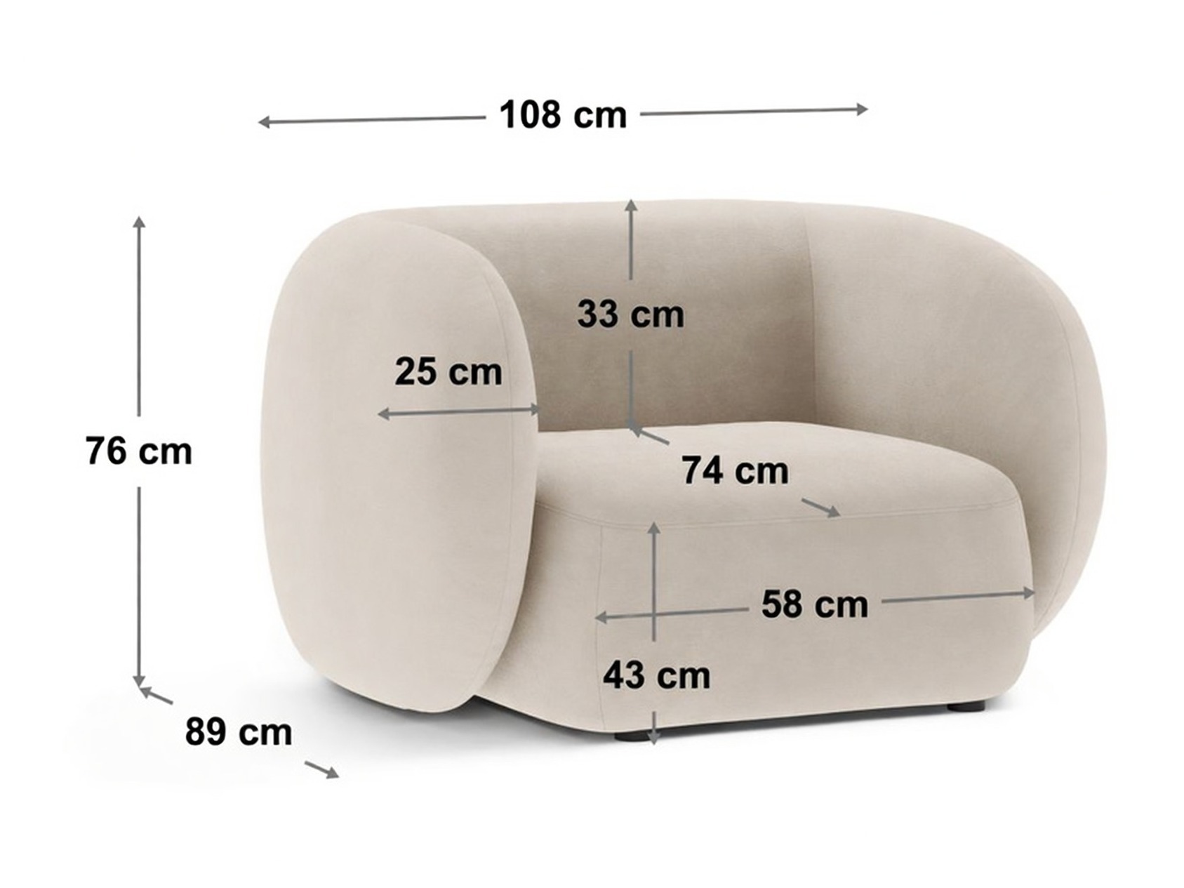 Fotelis Nolala 103 (Baloo 2073)