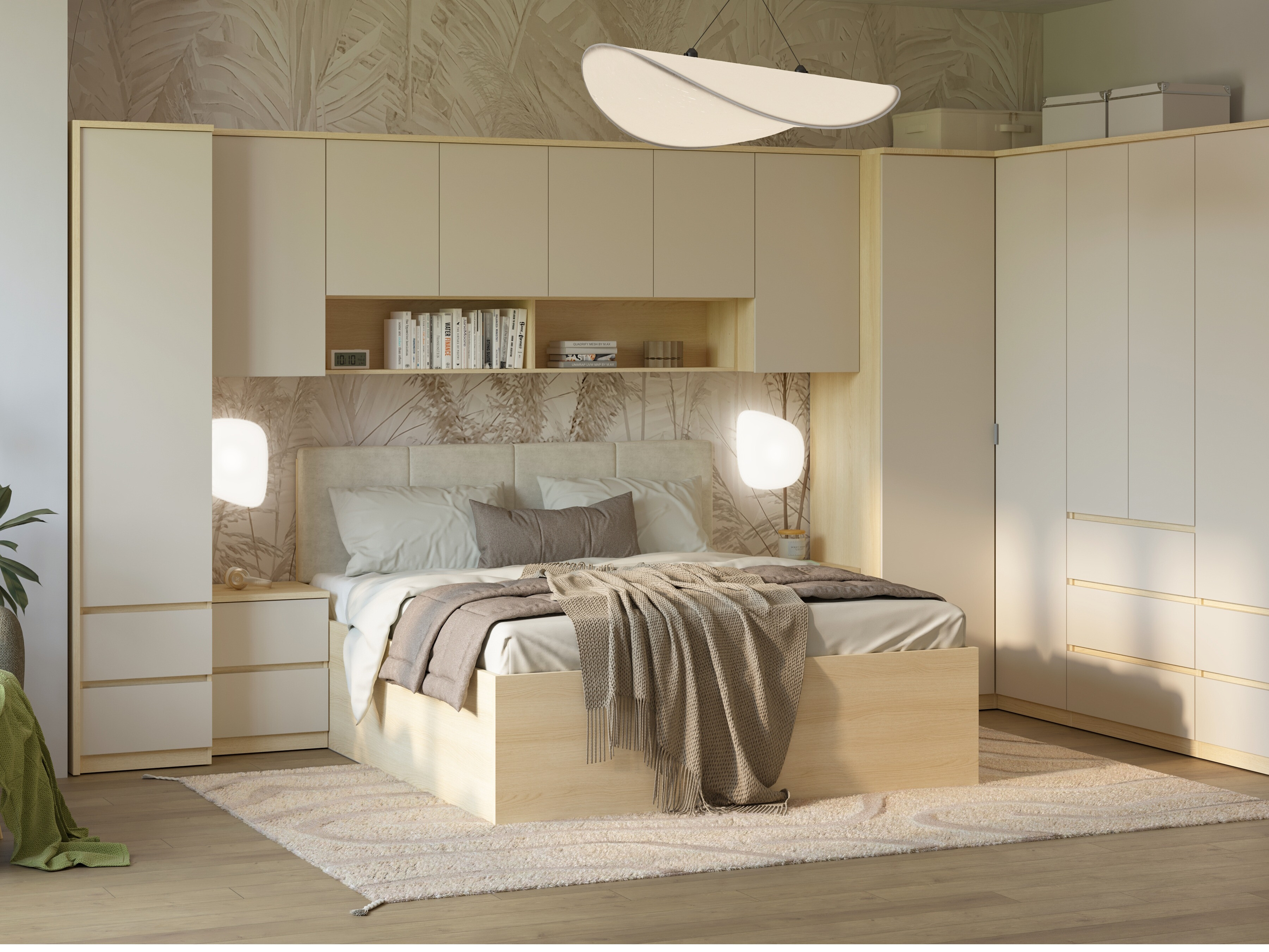 Pakabinama spintelė Nolcala 102 (Ąžuolas + Smėlinė)