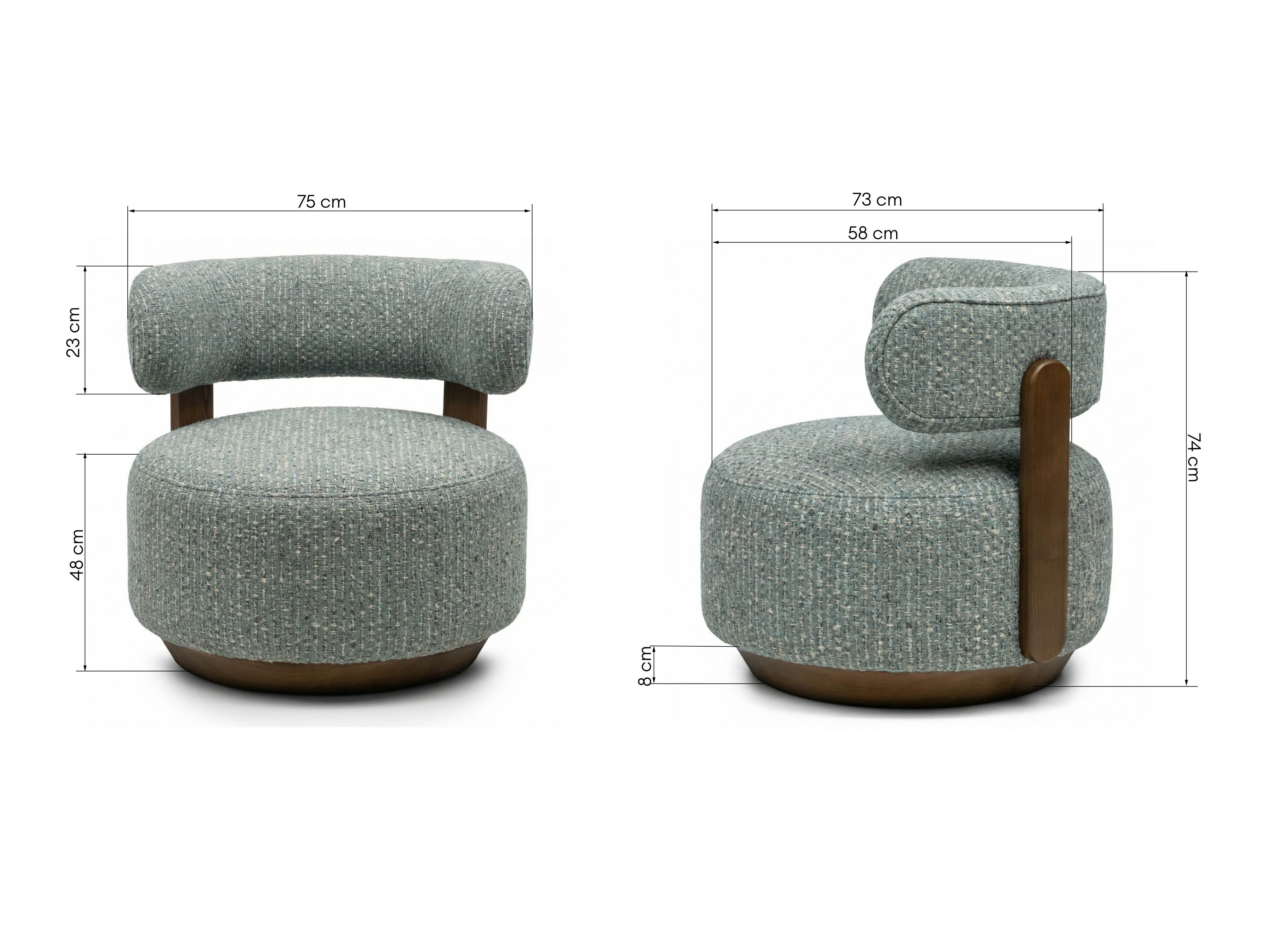 Fotelis Burleson 555 (Mėlyna + Smėlinė)