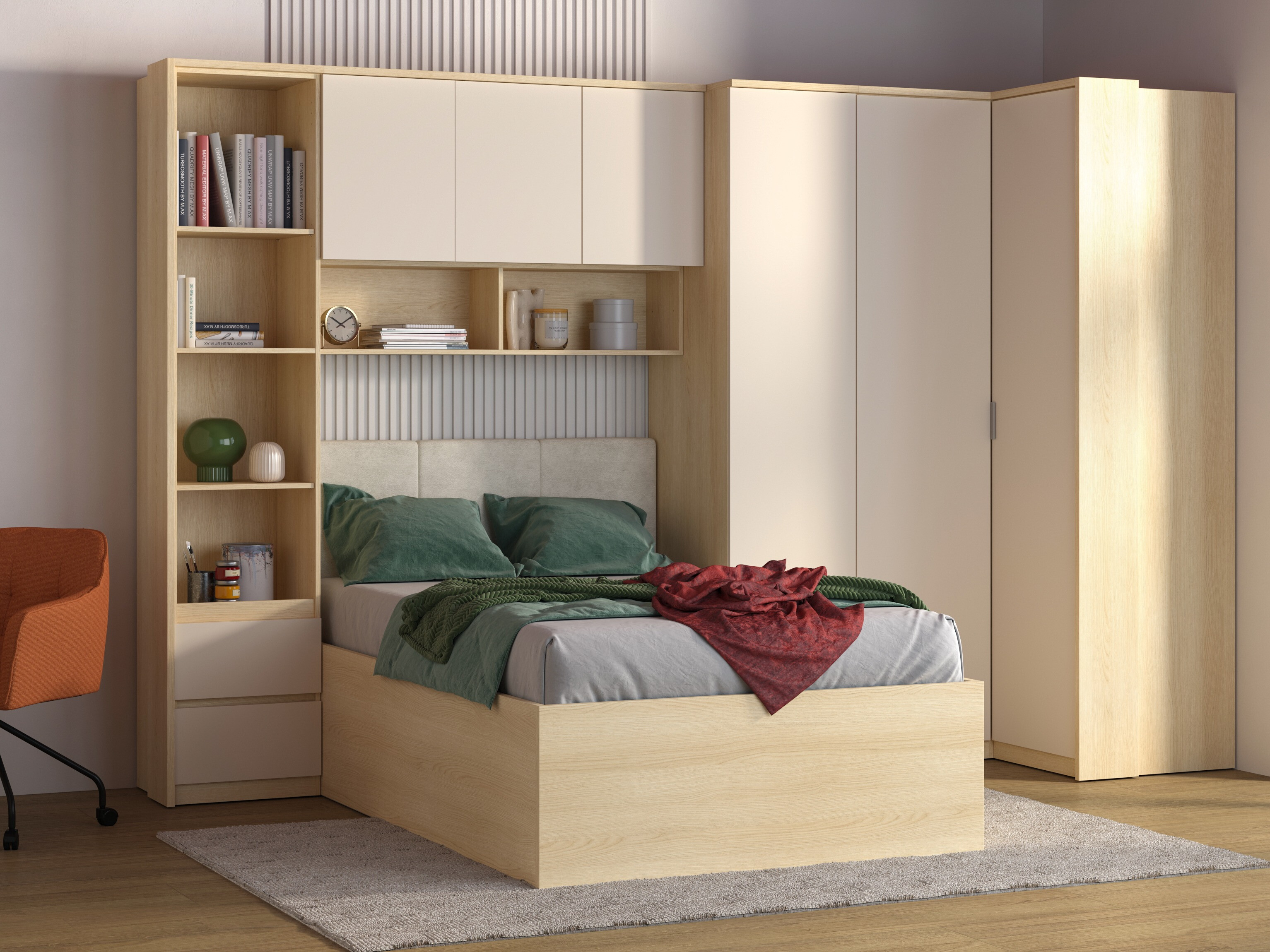 Pakabinama spintelė Nolcala 104 (Ąžuolas + Smėlinė)