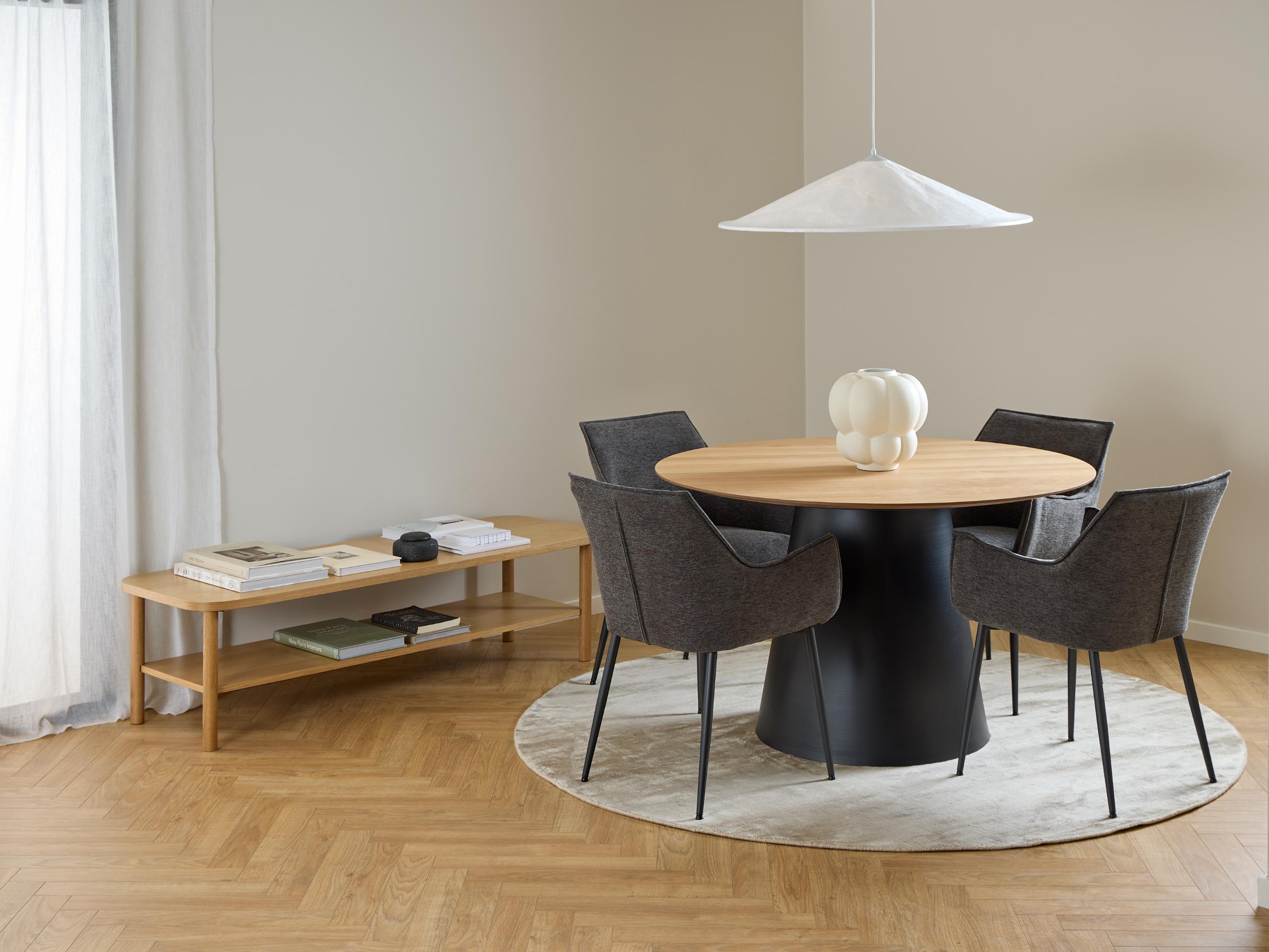 Stalas Norsica 909 (Juoda + Ąžuolas)