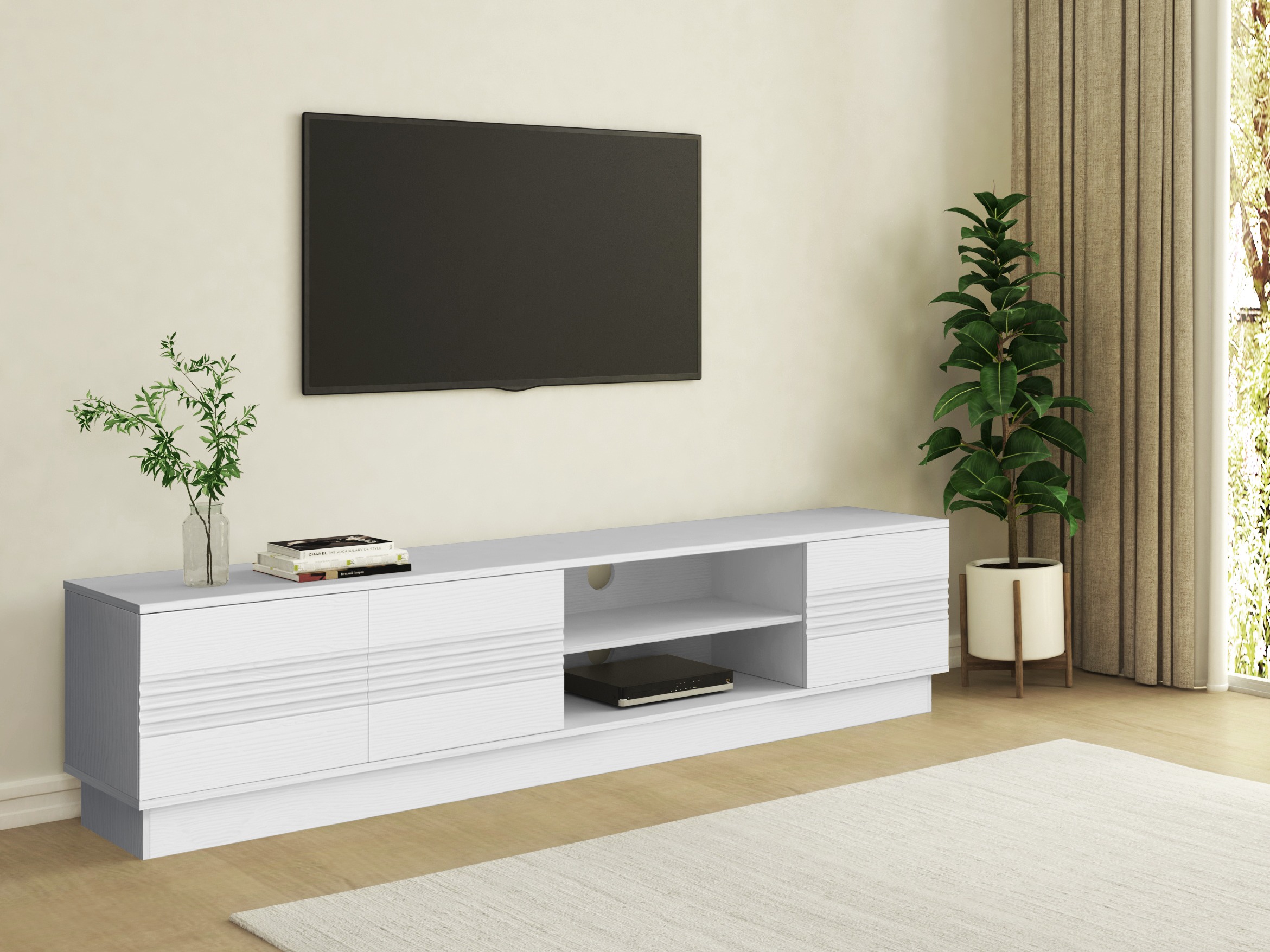 TV staliukas Denton 1526 (Balta)
