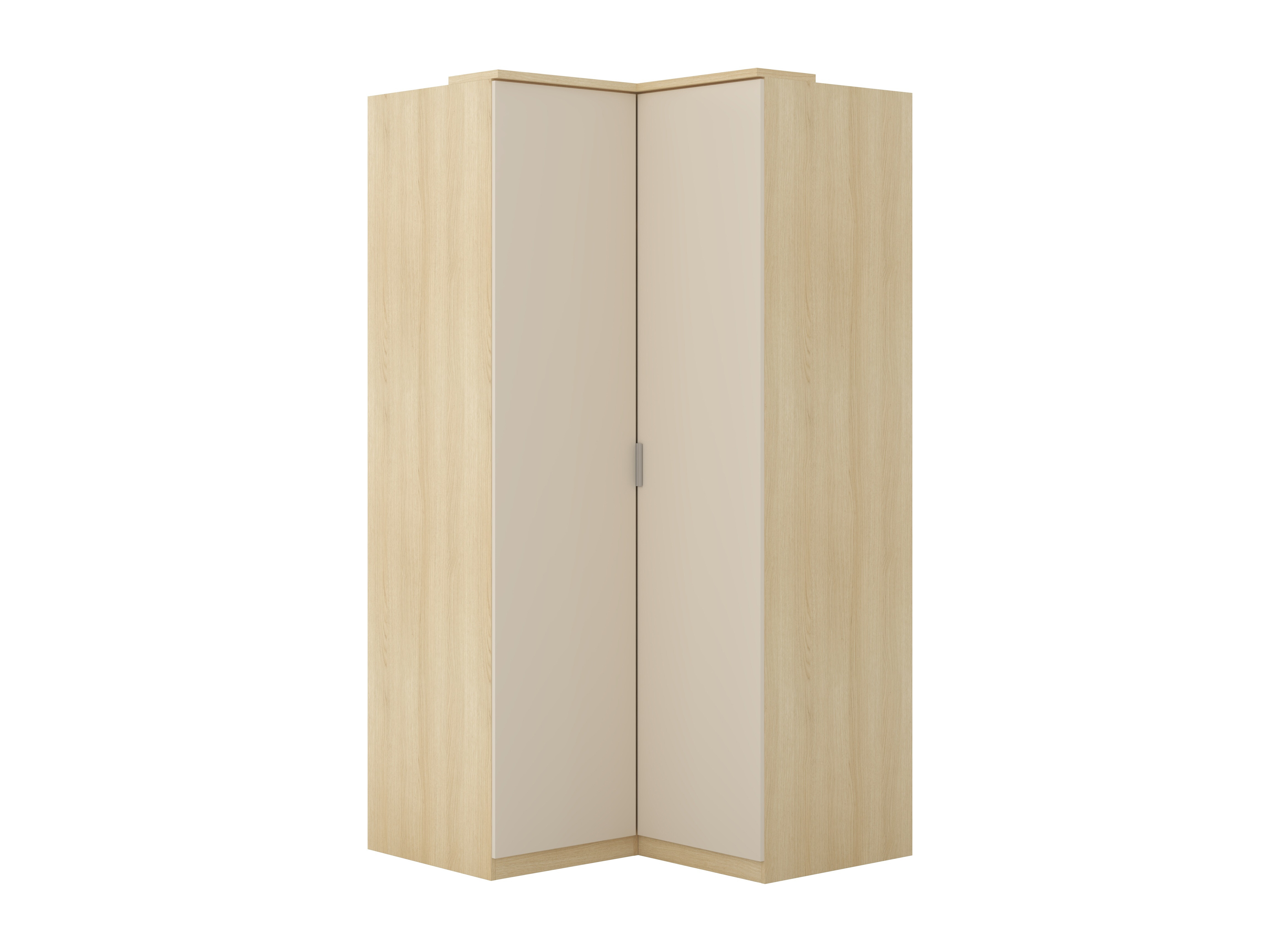 Kampinė spinta Nolcala 107 (Ąžuolas + Smėlinė)