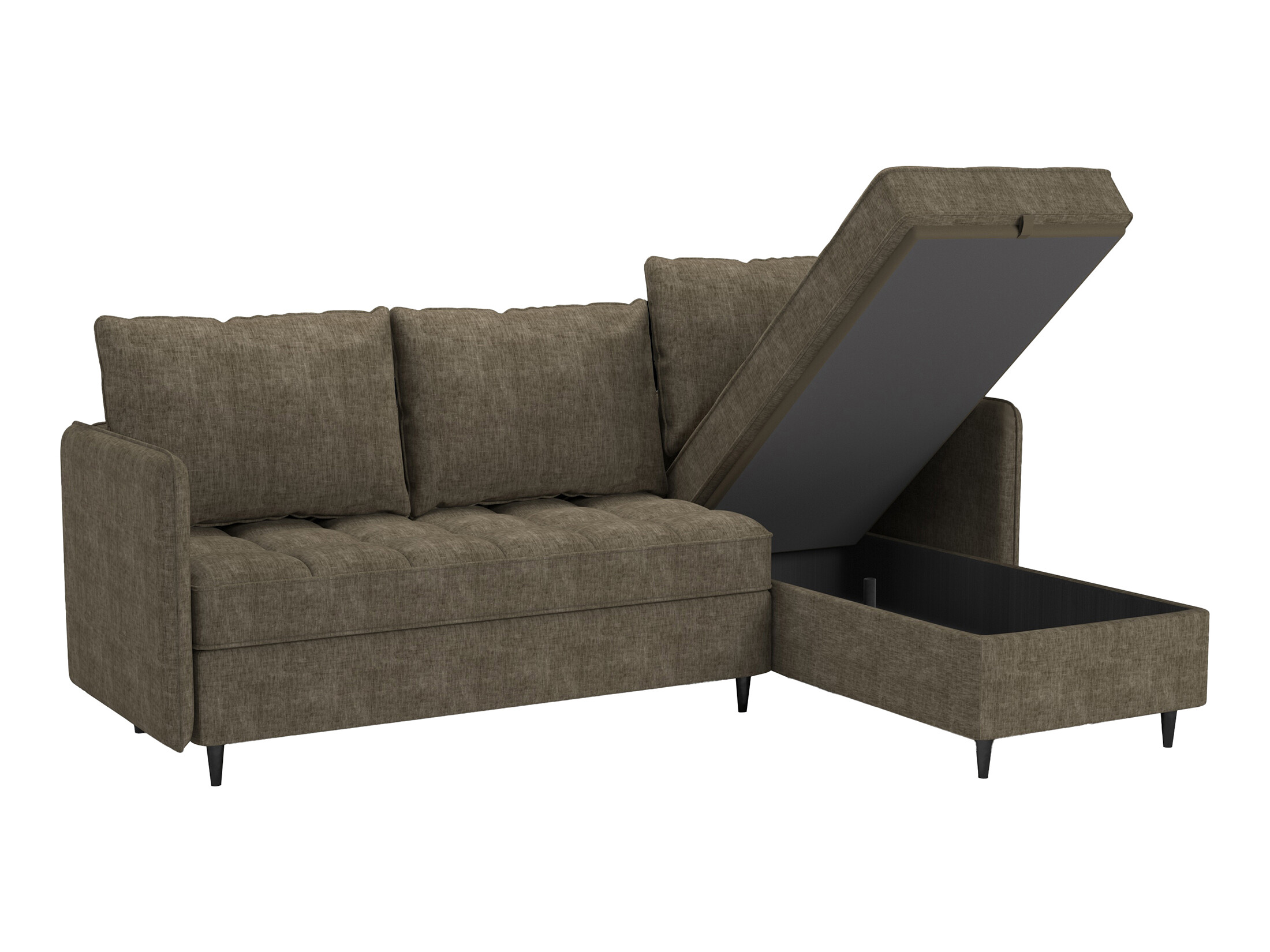 Minkštas kampas Denton 1529 (Ruda)