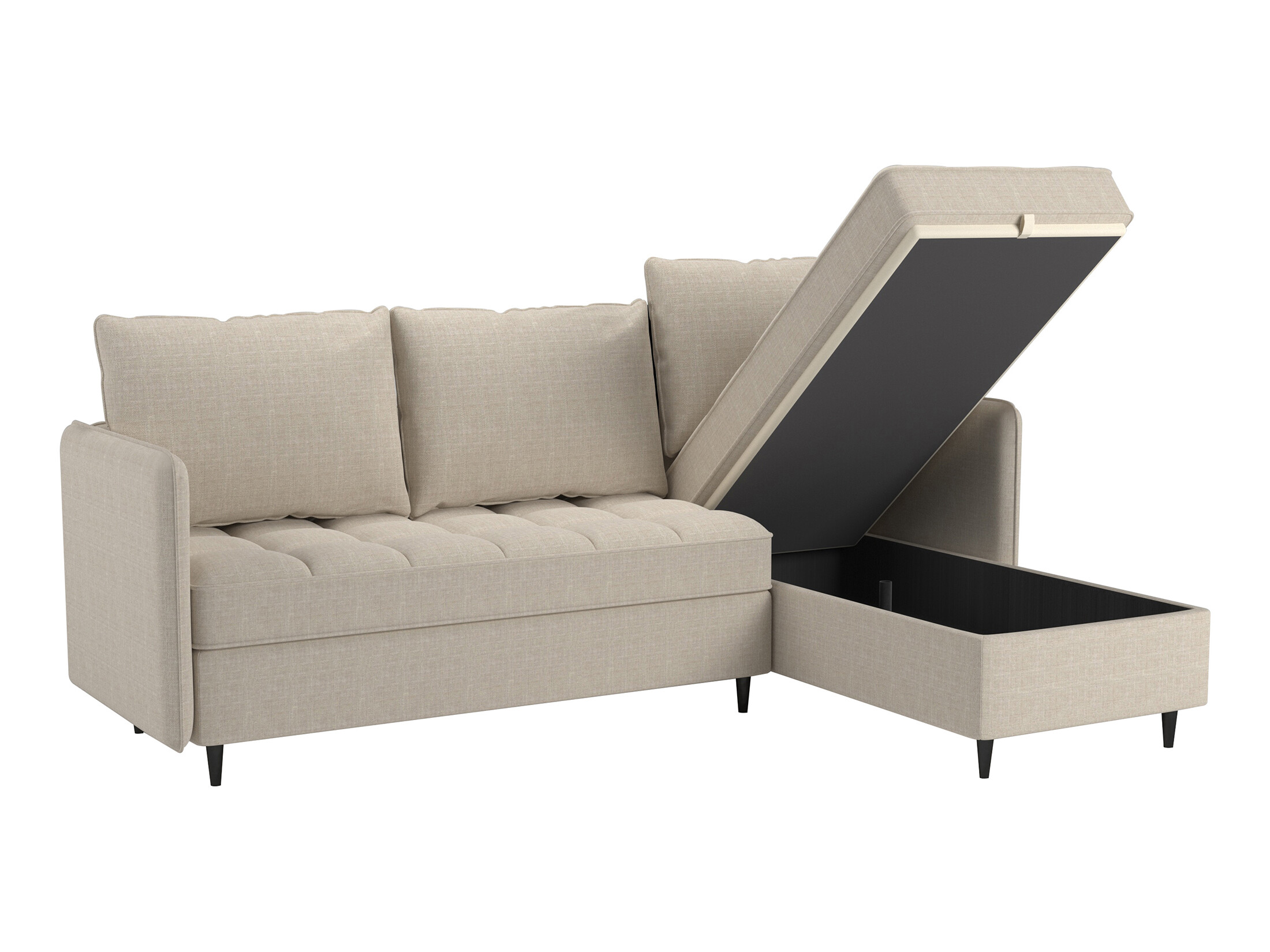 Minkštas kampas Denton 1529 (Šviesi smėlinė)