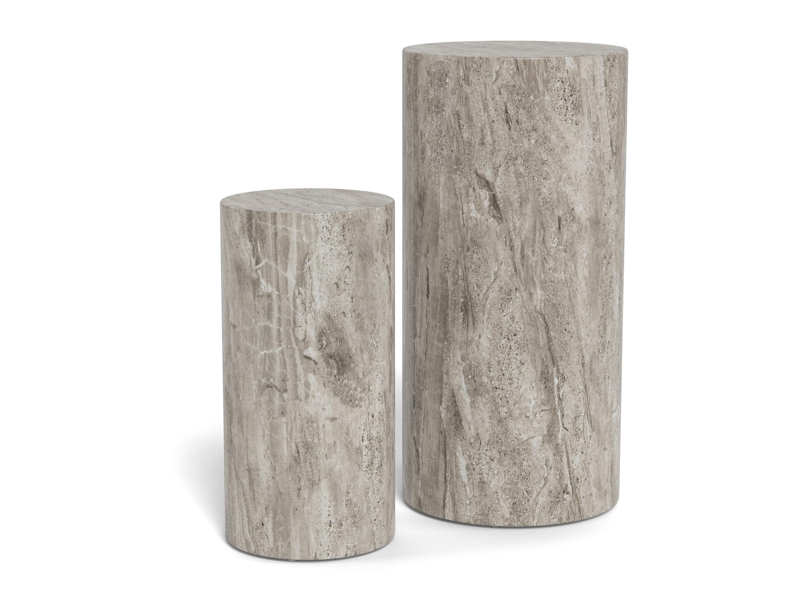 Šoninių staliukų komplektas Norsica 912 (Pilka)