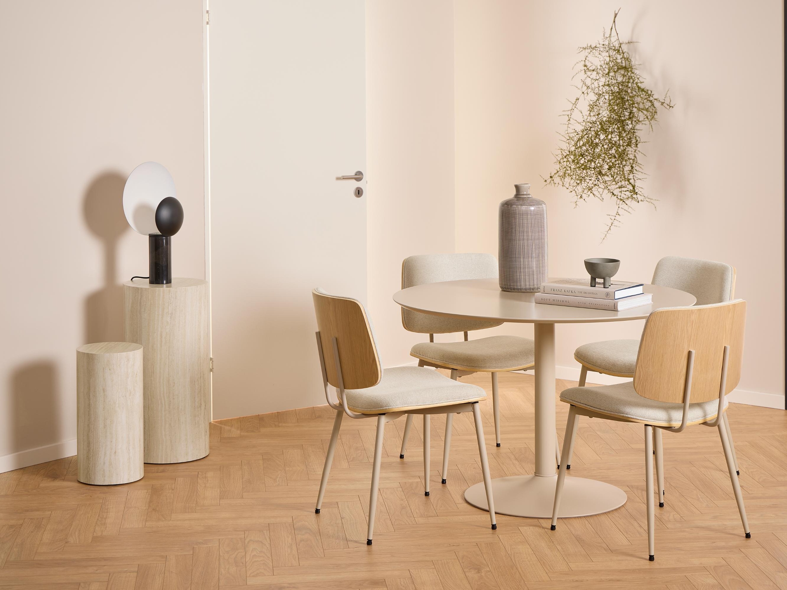 Šoninių staliukų komplektas Norsica 912 (Smėlinė)