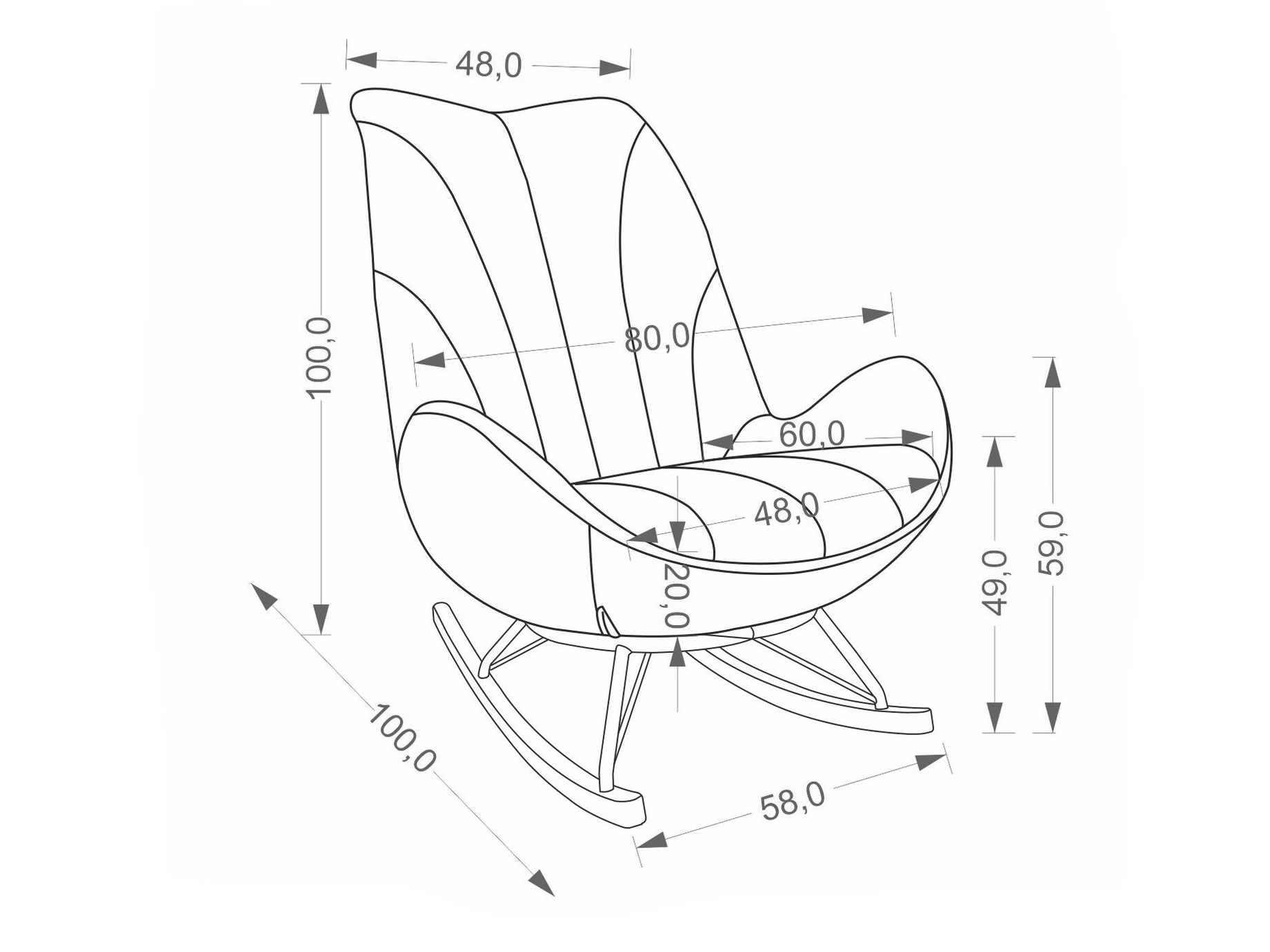 Supama kėdė Houston 2099 (Smėlinė)