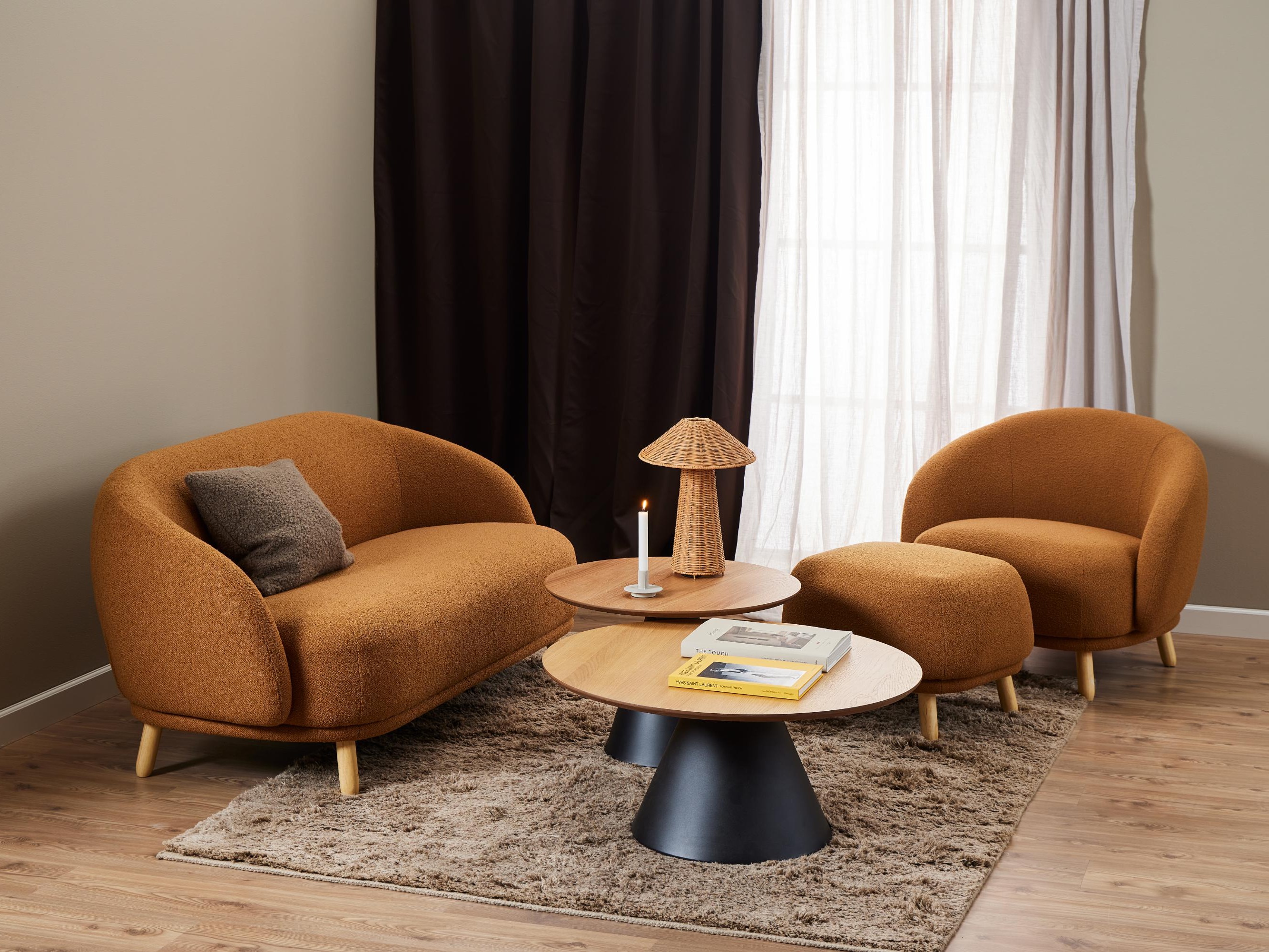 Žurnalinis staliukas Norsica 914 (Juoda + Ąžuolas)