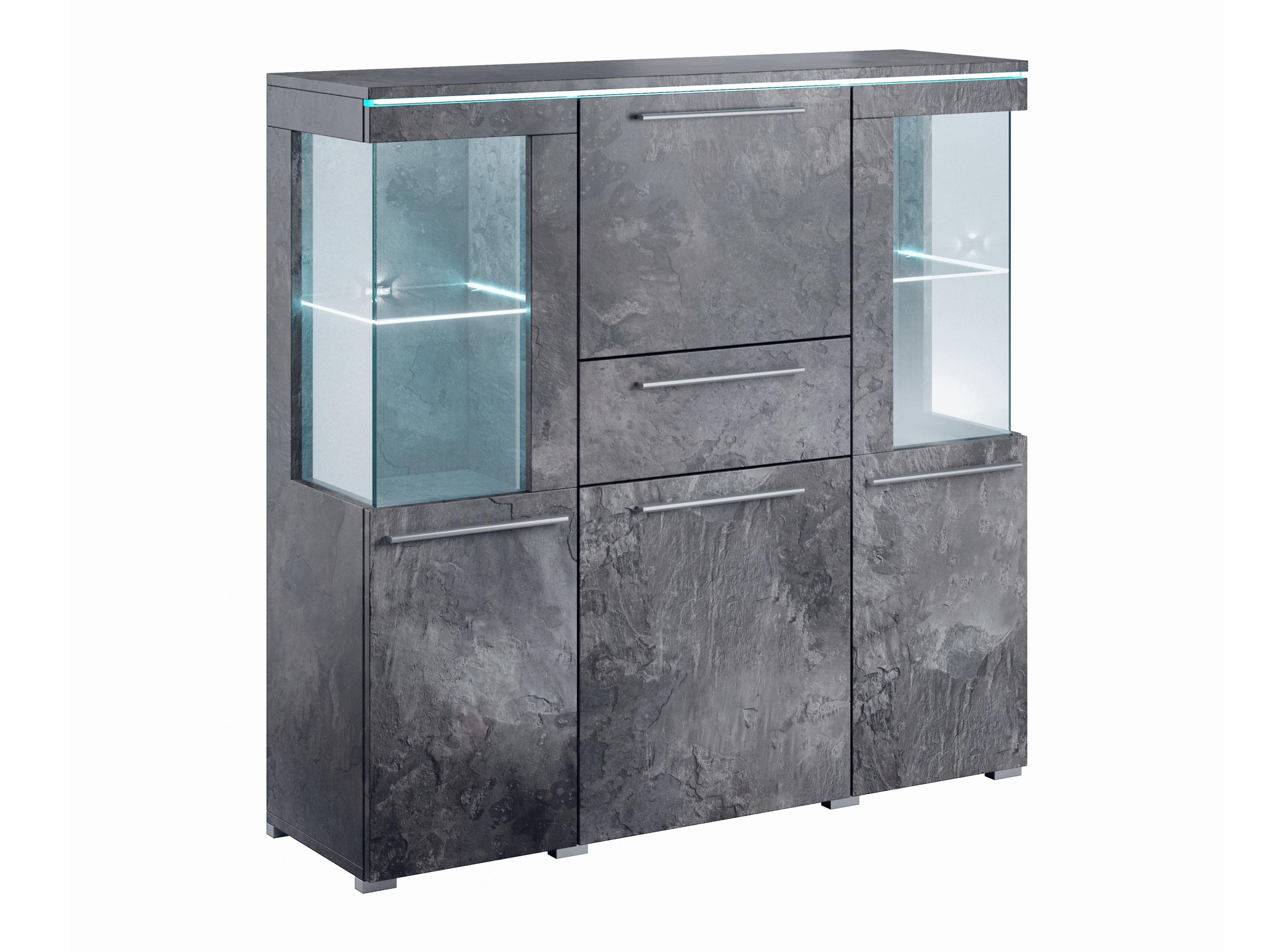 Komoda Torvire 115 (Tamsus betonas)