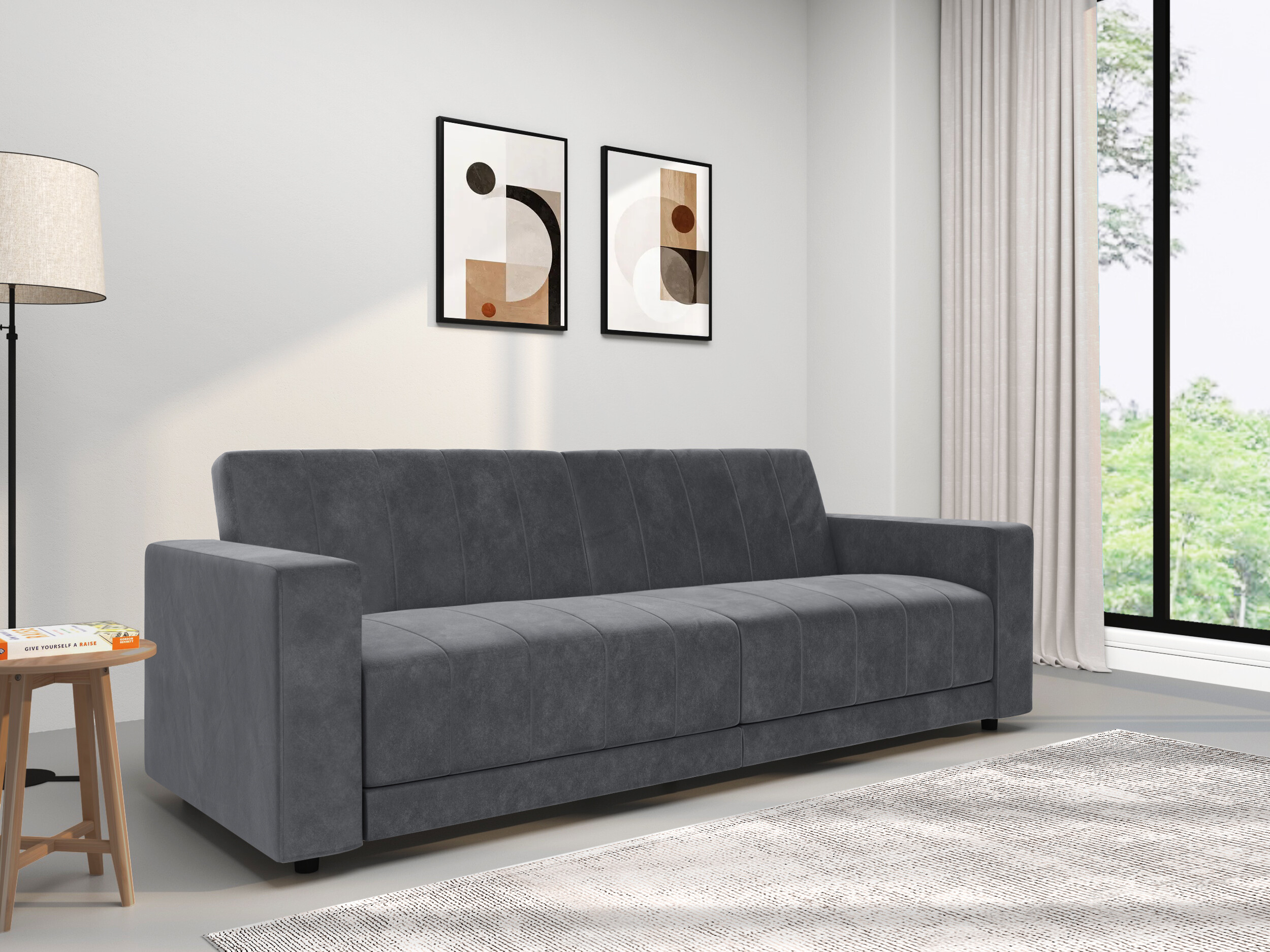 Sofa lova Tulsa 679 (Antracitas)