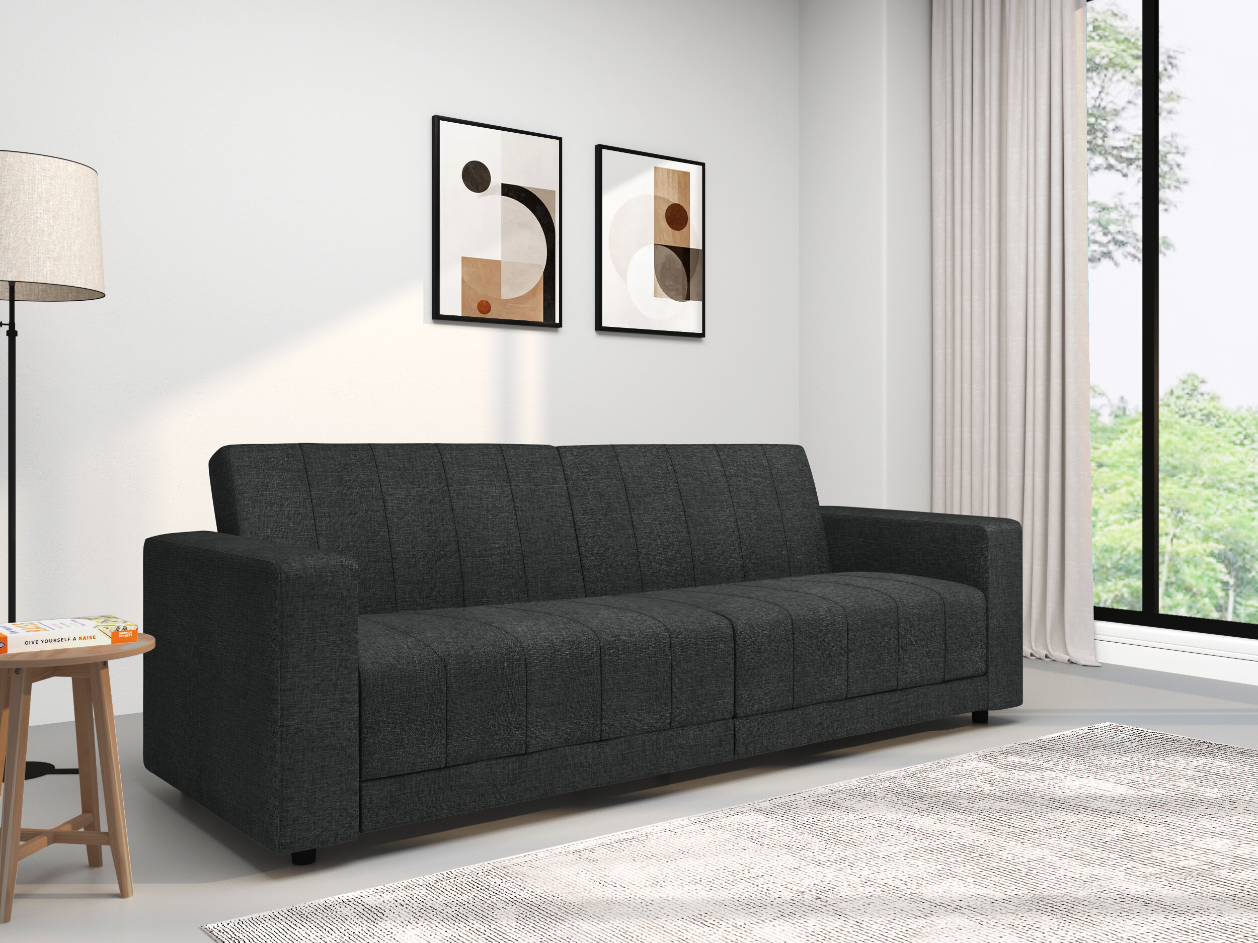 Sofa lova Tulsa 679 (Tamsi pilka)