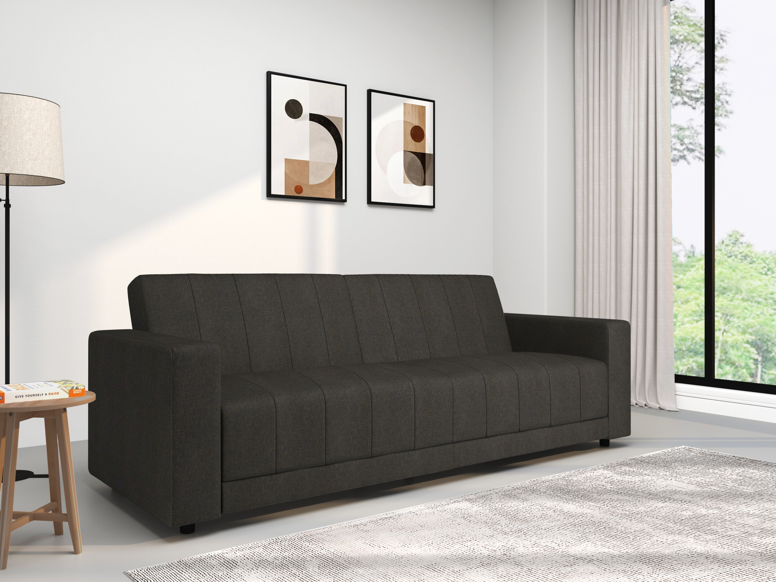 Sofa lova Tulsa 679 (Tamsi ruda)
