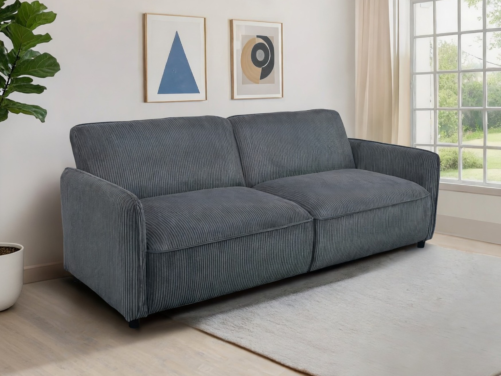 Sofa lova Tulsa 680 (Antracitas)
