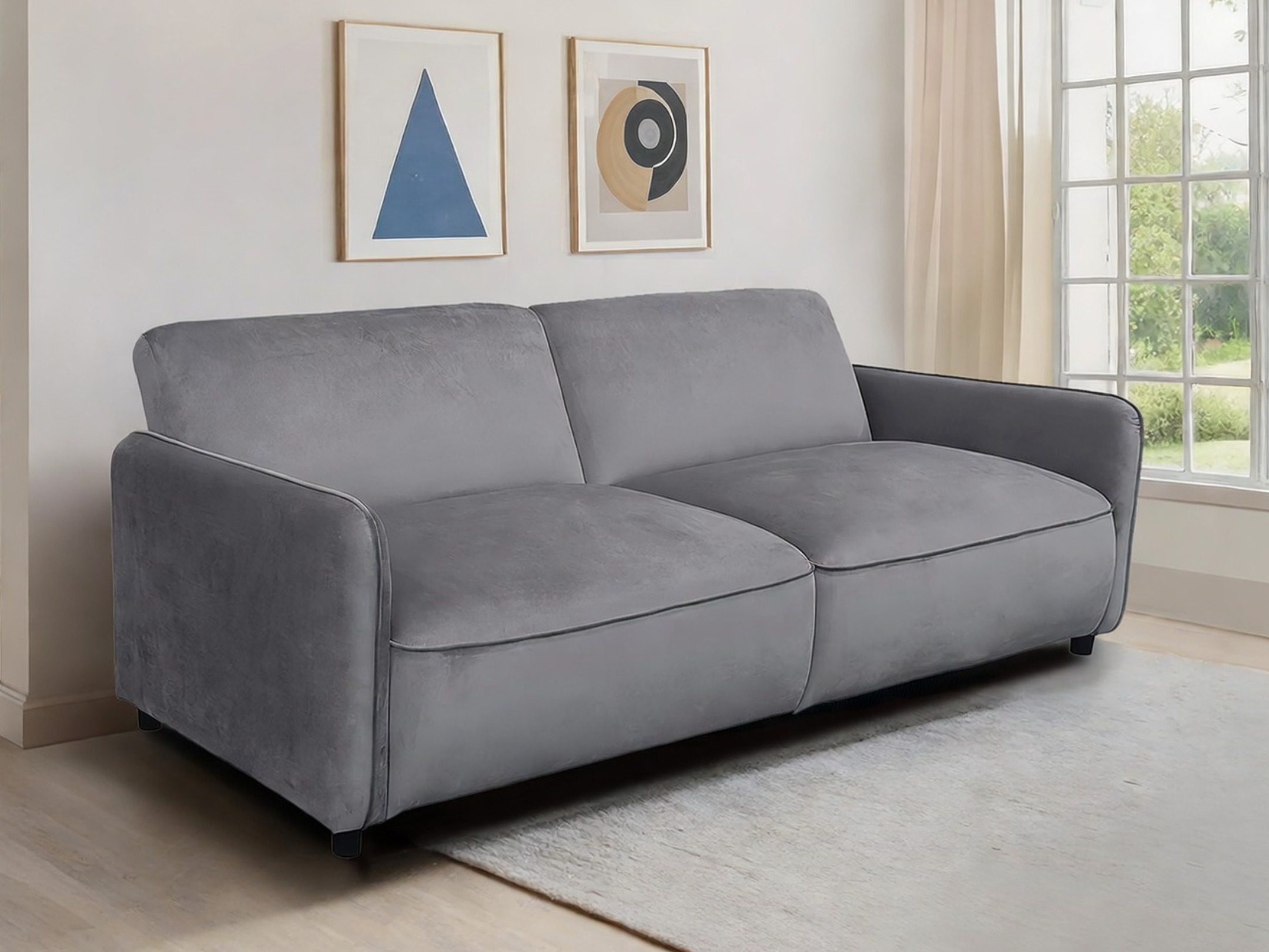 Sofa lova Tulsa 681 (Antracitas)