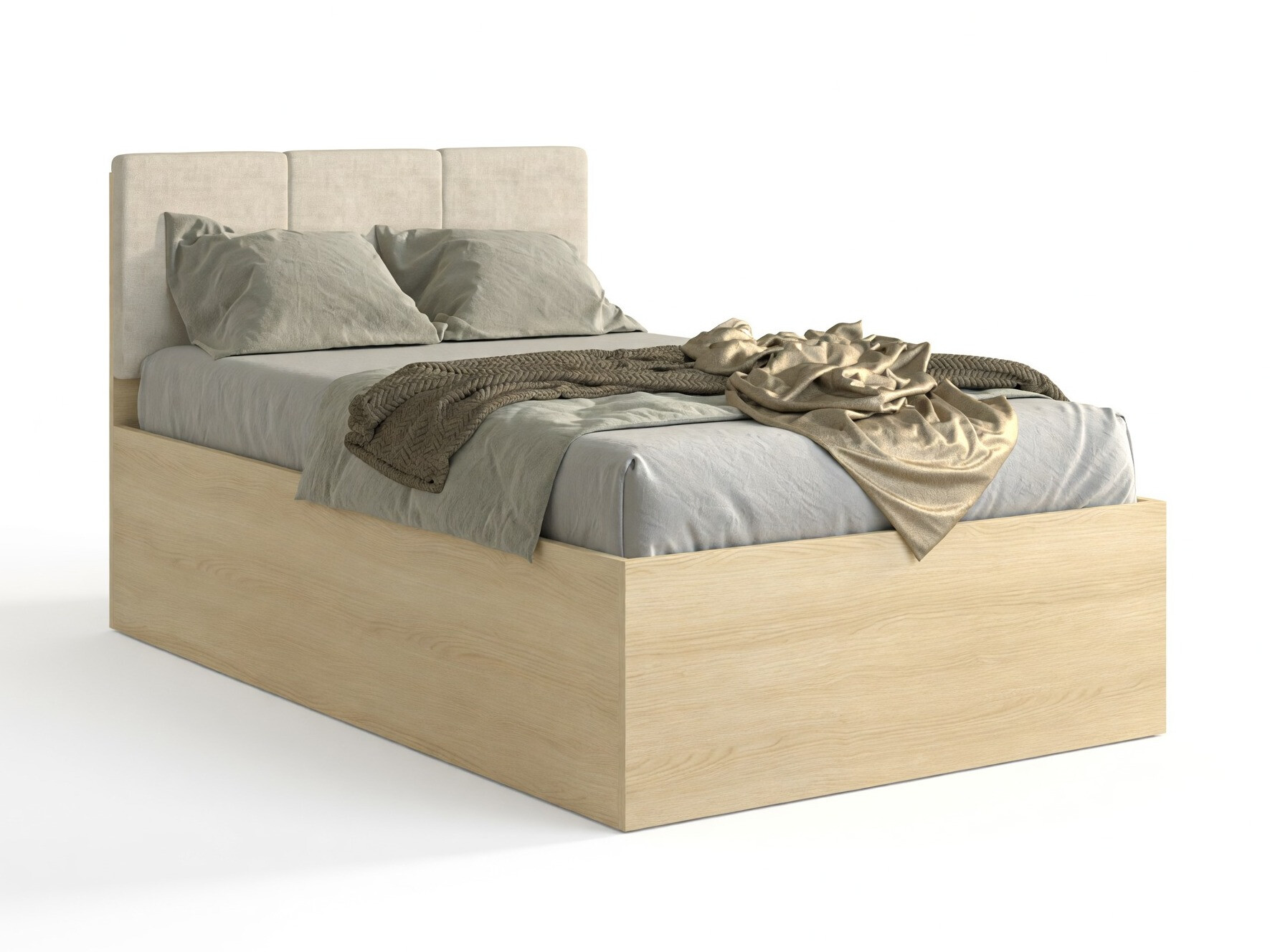 Geltonos vaikų kambario lovos