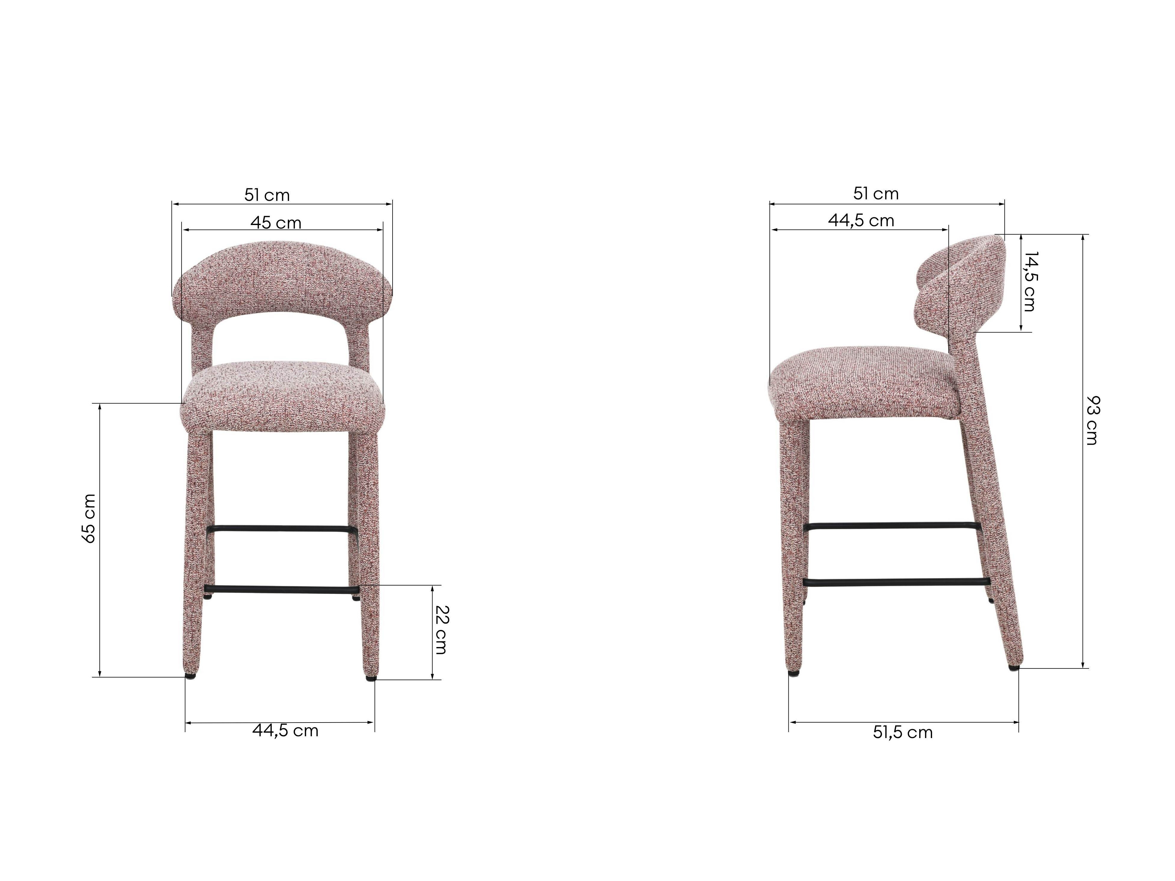 Pusbario kėdė Burleson 626 (Raudona + Smėlinė)