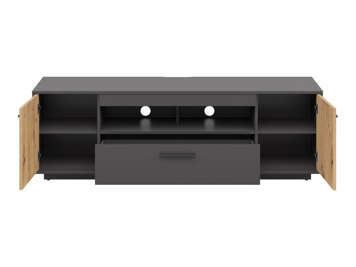 TV staliukas Melvelo 103 (Antracitas + Artisan ąžuolas)