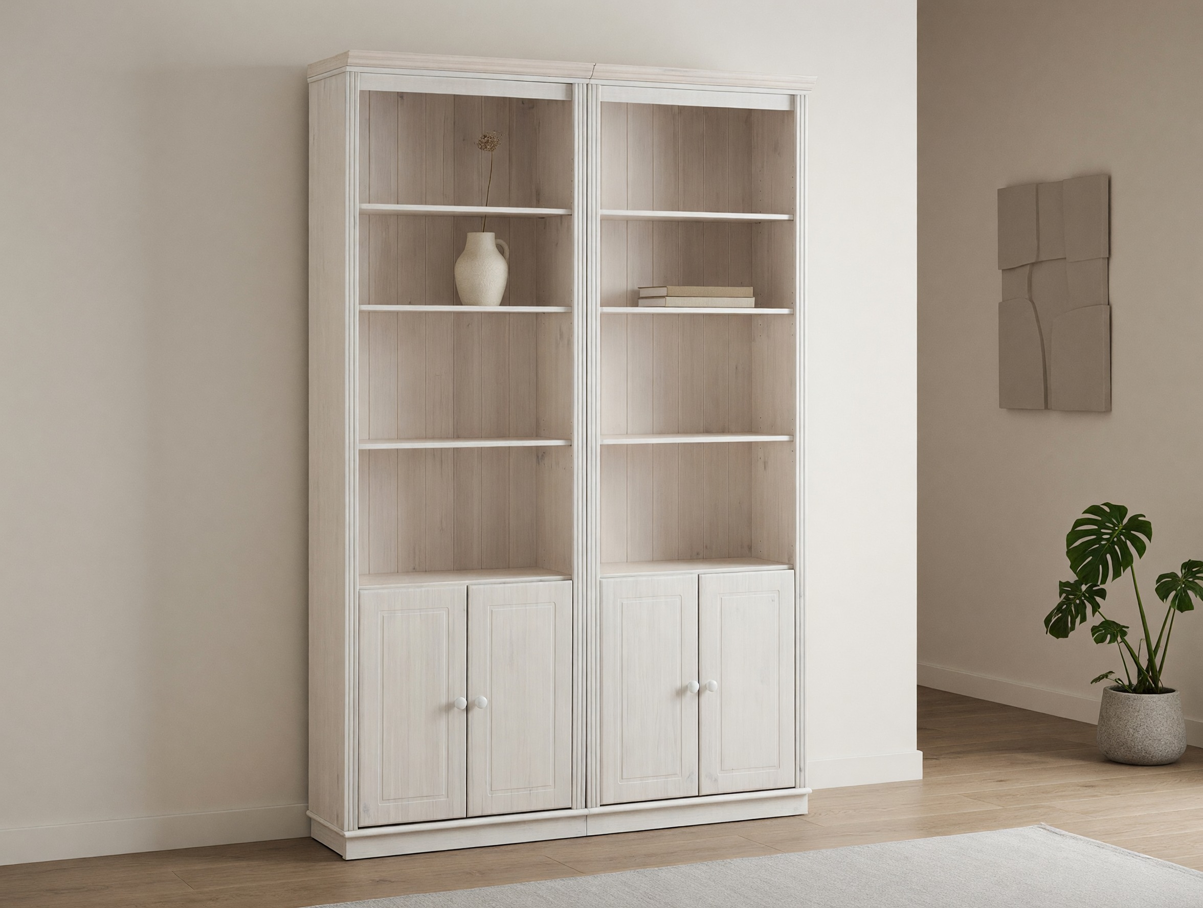 Lentynų komplektas Saltoro 115 (Balta)