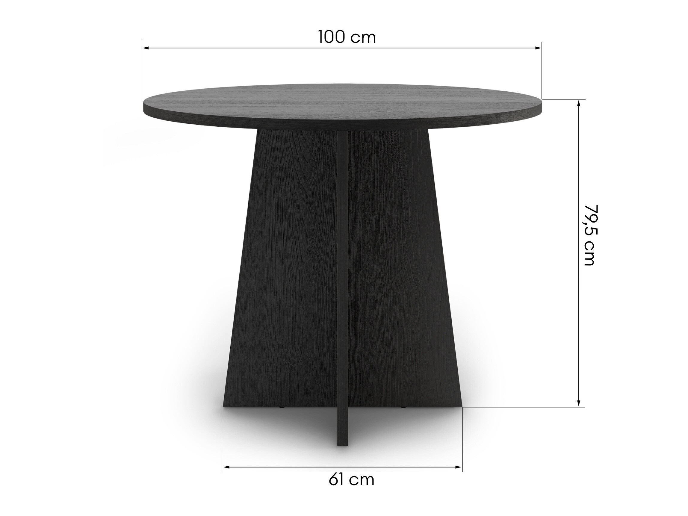 Stalas Burleson 636 (Juoda)