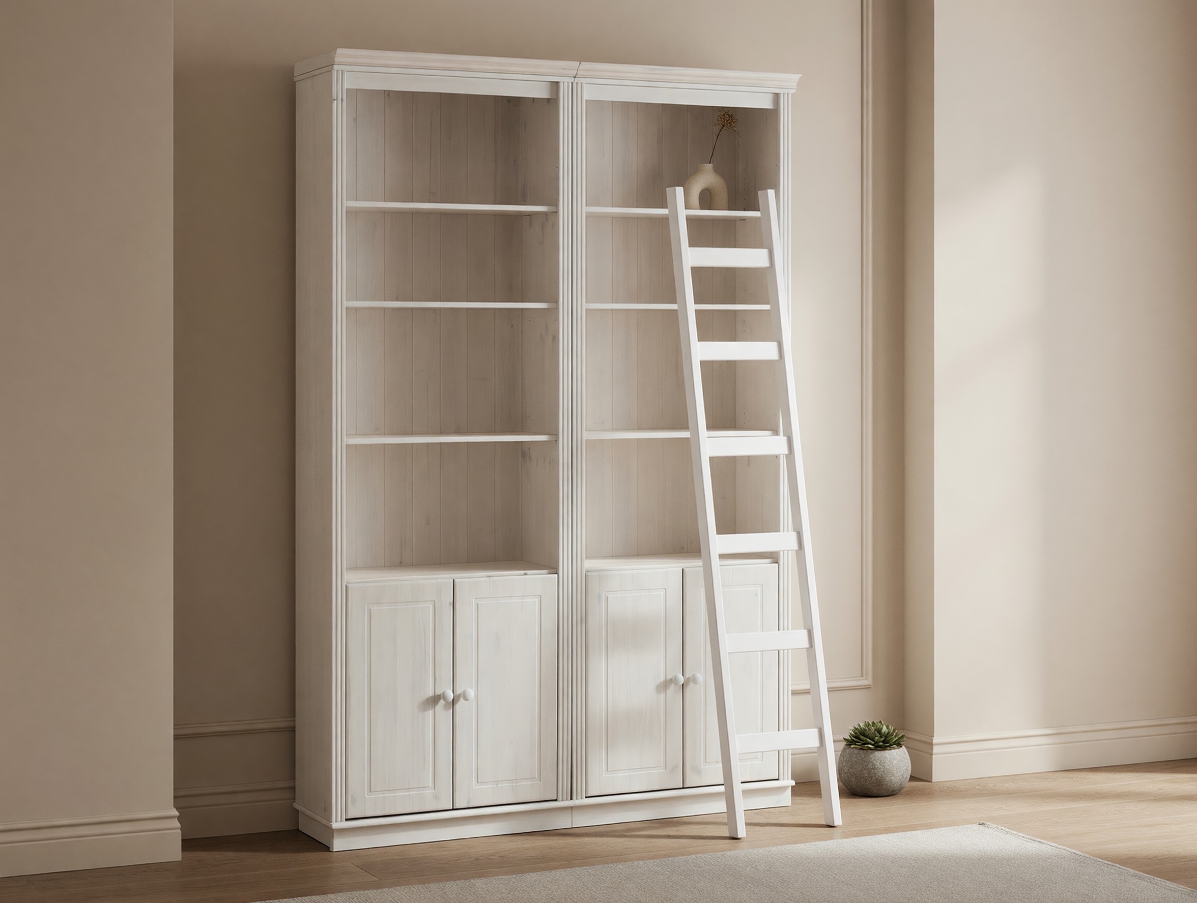 Lentynų komplektas Saltoro 118 (Balta)